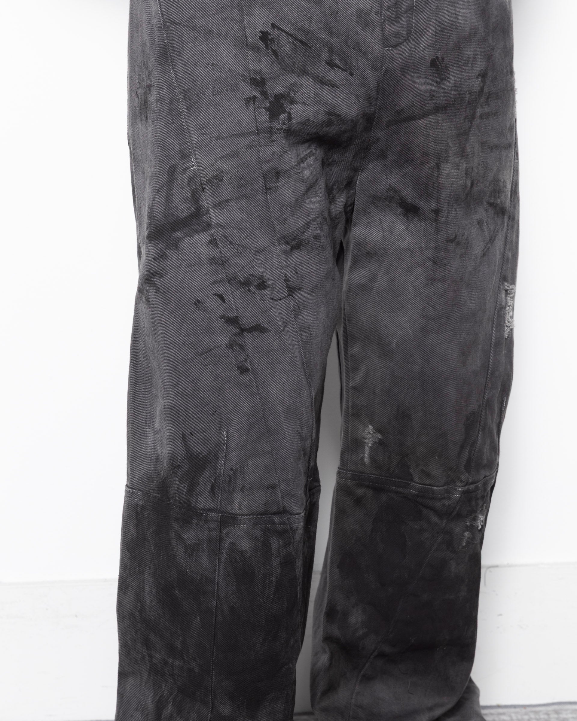 Unkempt Low Crutch Jeans in Natural Dyed Grey