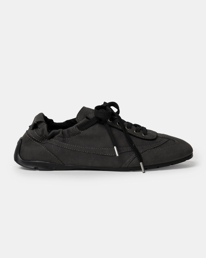 Swift Trek Bow Trainers in Dark Grey