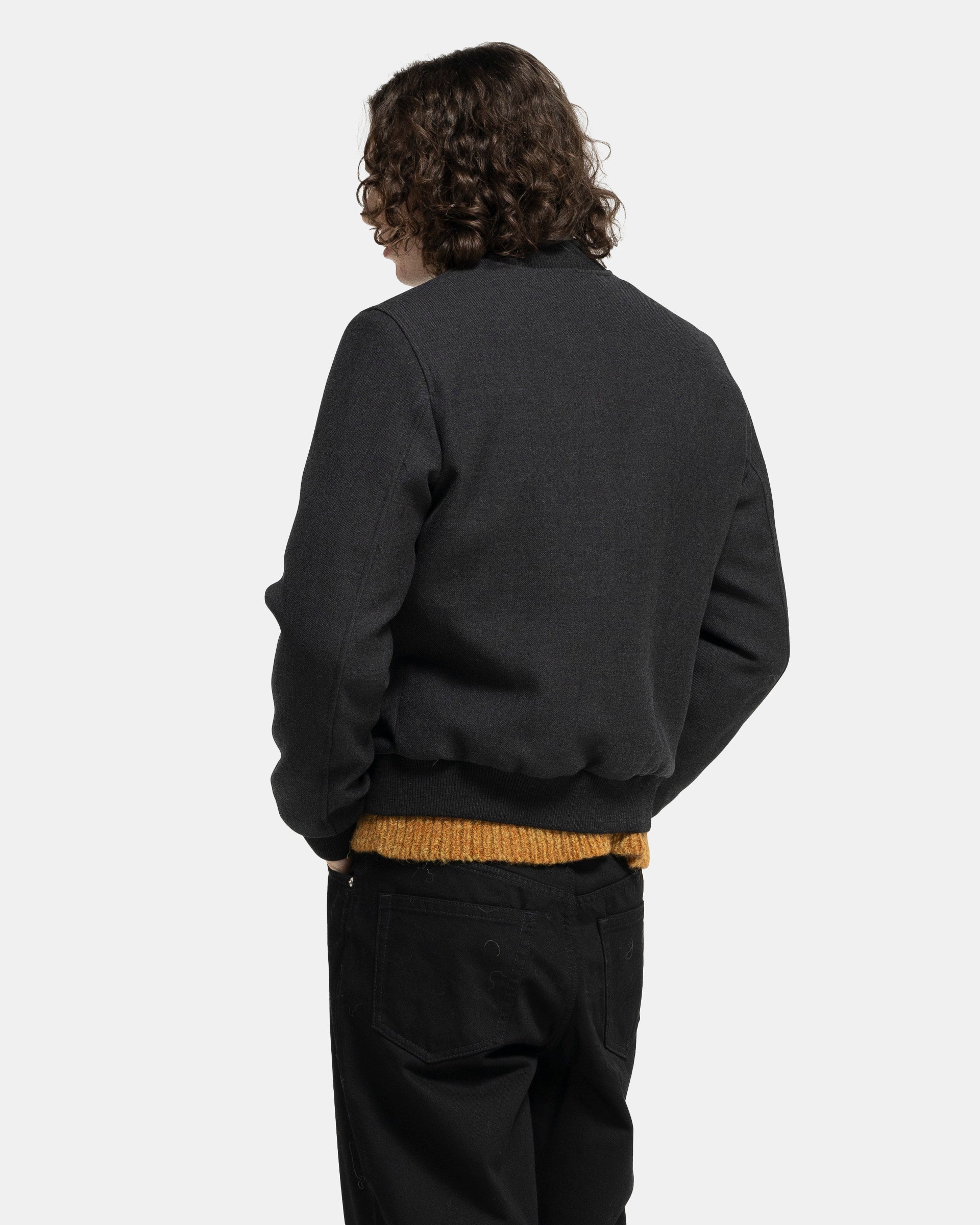 ジャケット・アウター Dries Van Noten Vanny Wool Bomber Jacket Vanny Jacket in Anthracite