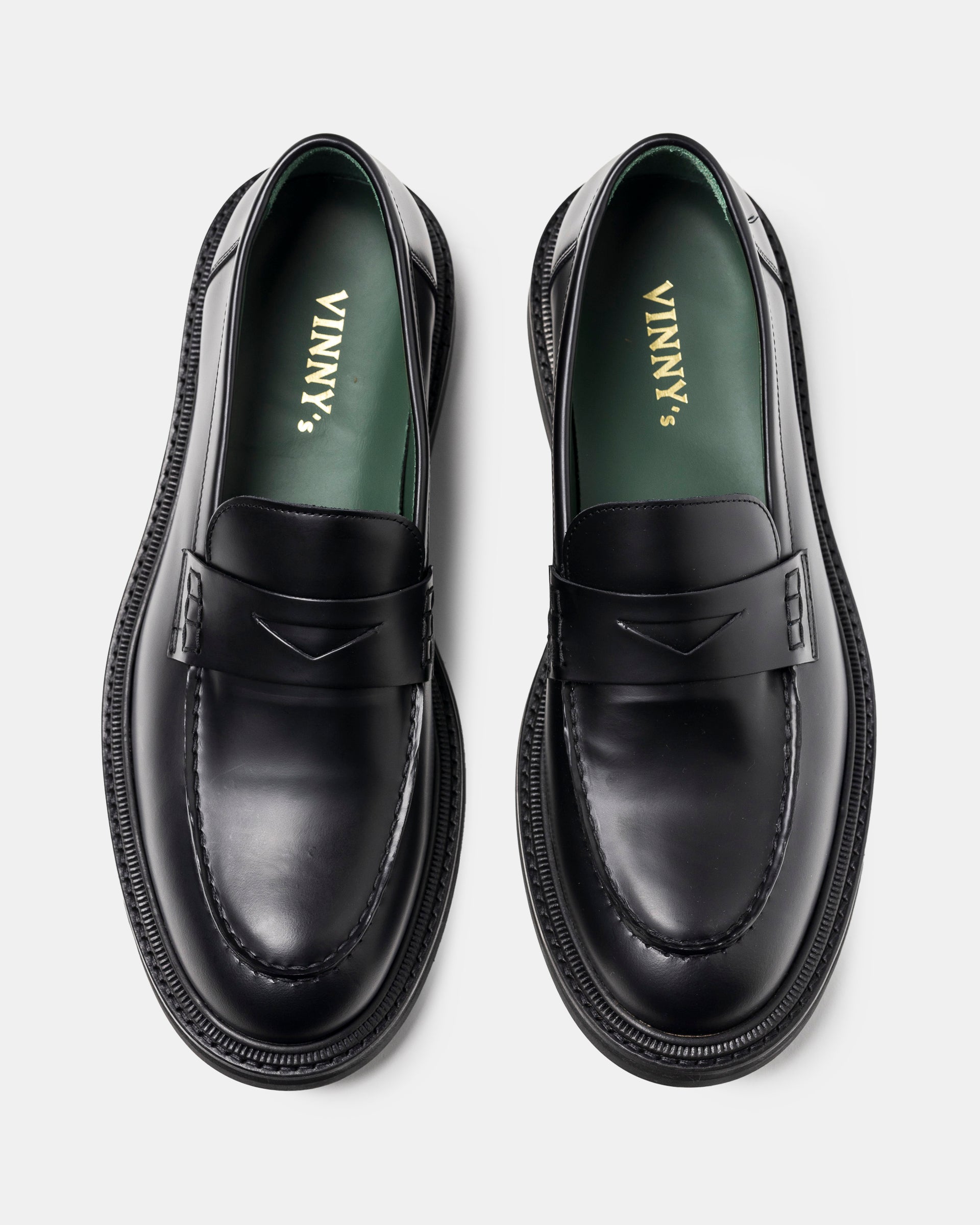 Vinnee Penny Loafer In Black Polido