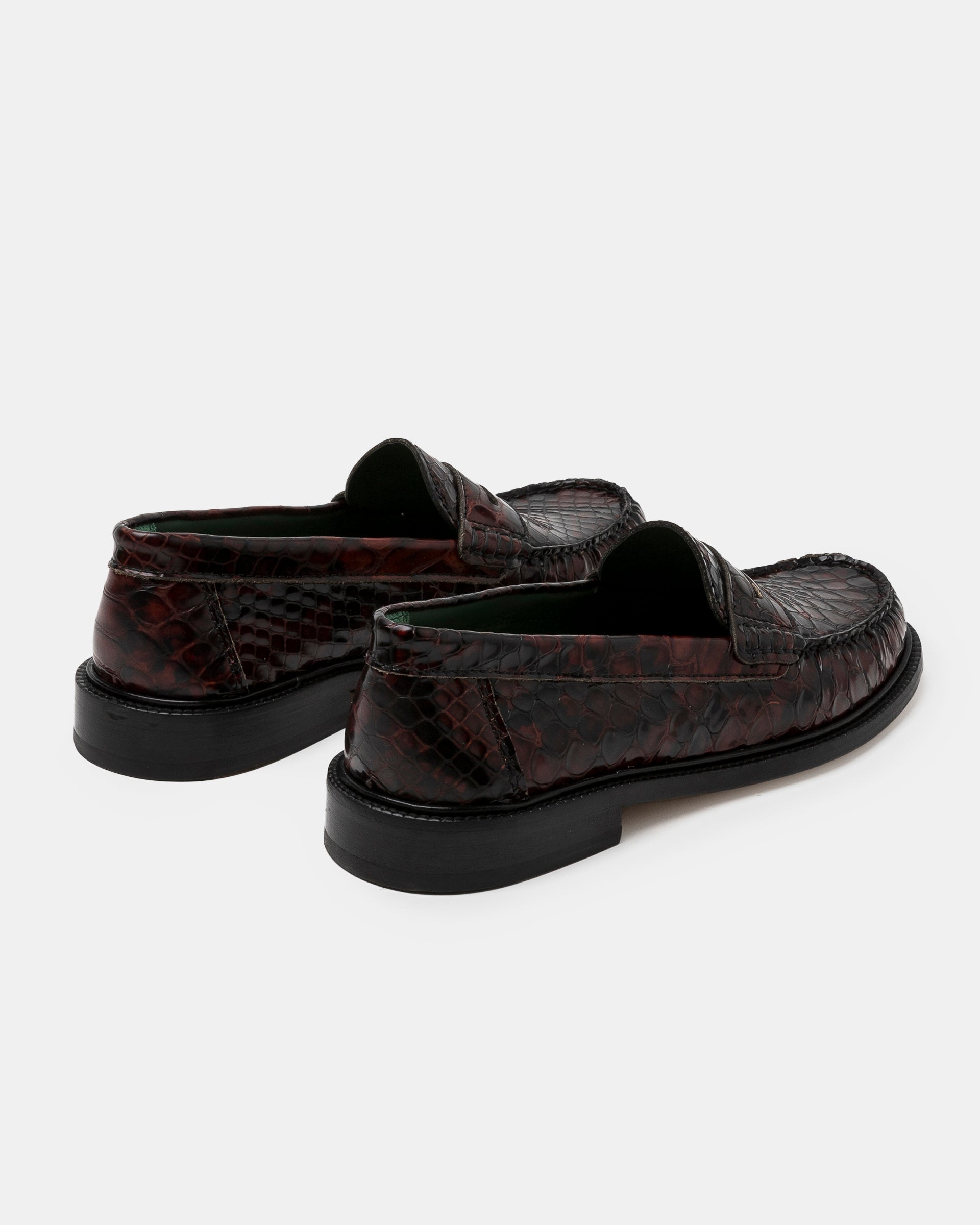 Yardee Mocassin Loafer in Brown Python