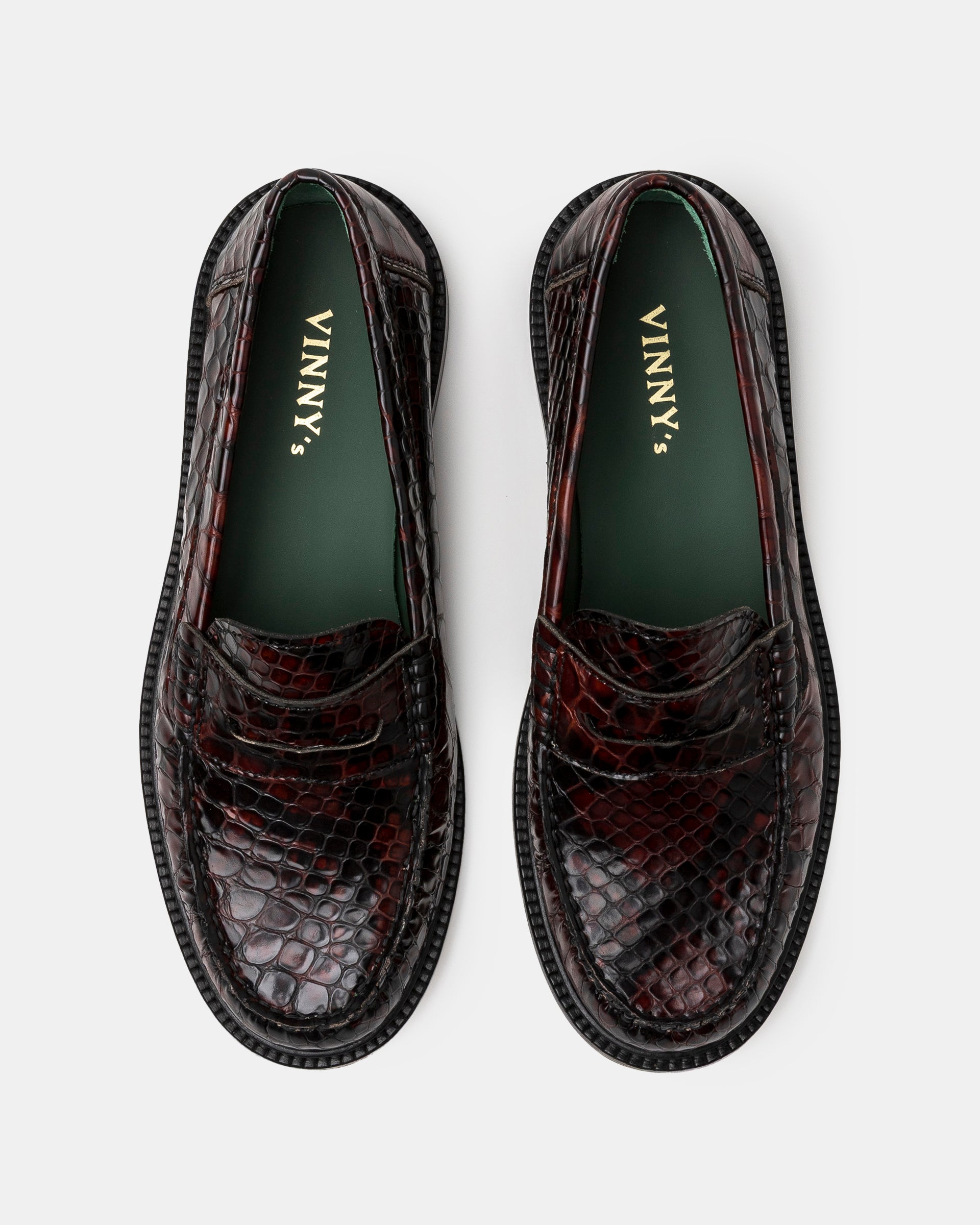 Yardee Mocassin Loafer in Brown Python