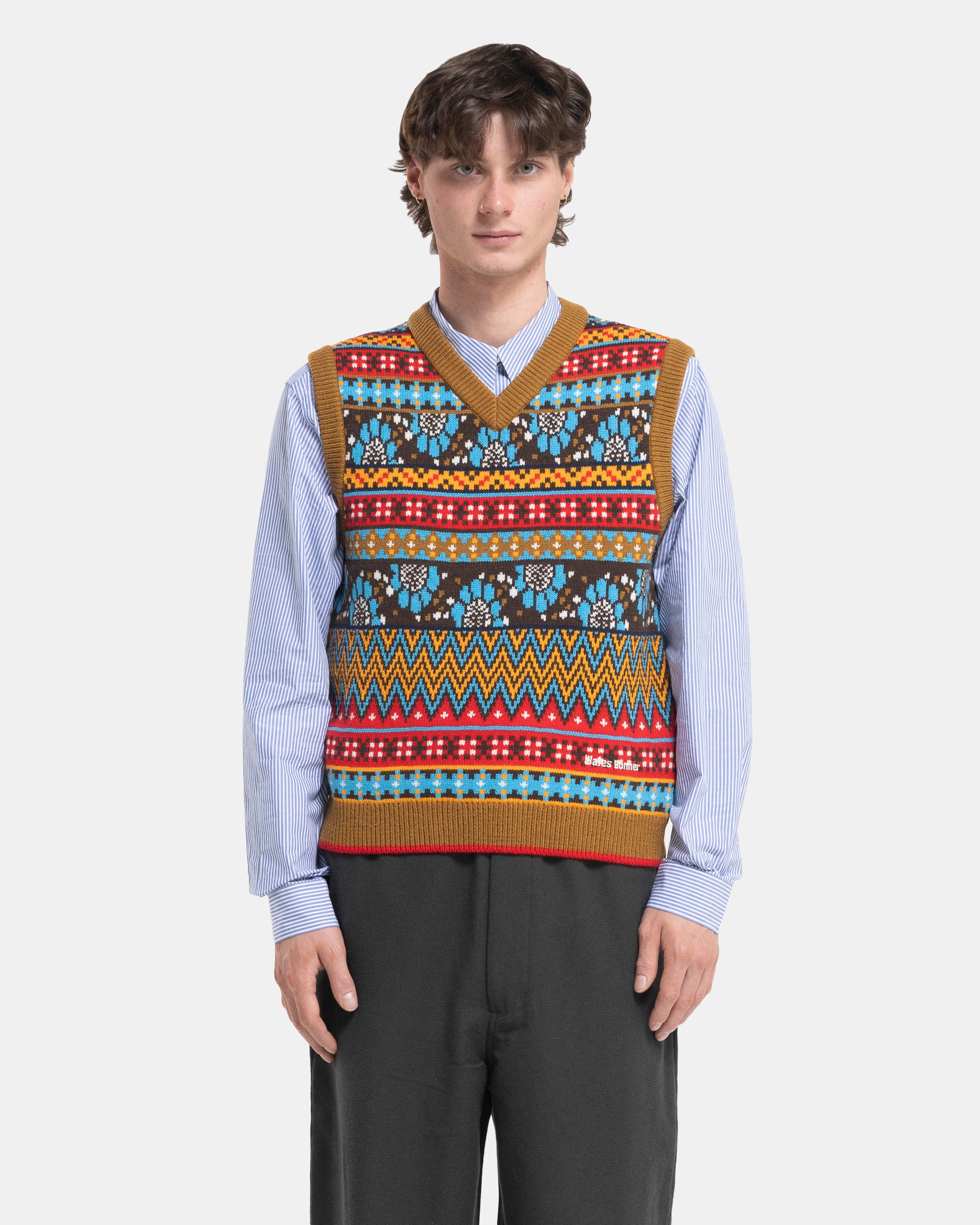 Wales Bonner x Adidas Knit Vest in Multicolor