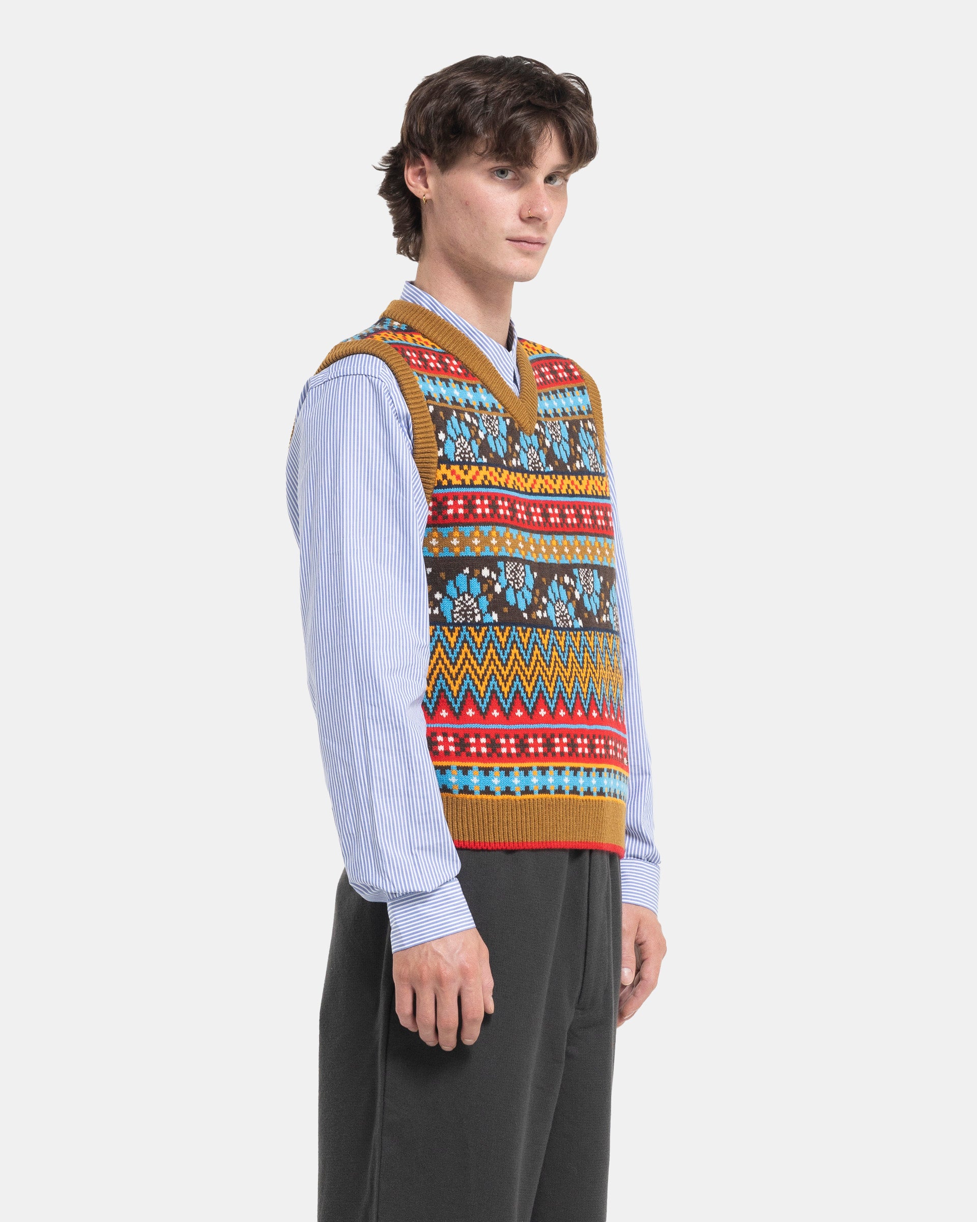 Wales Bonner x Adidas Knit Vest in Multicolor