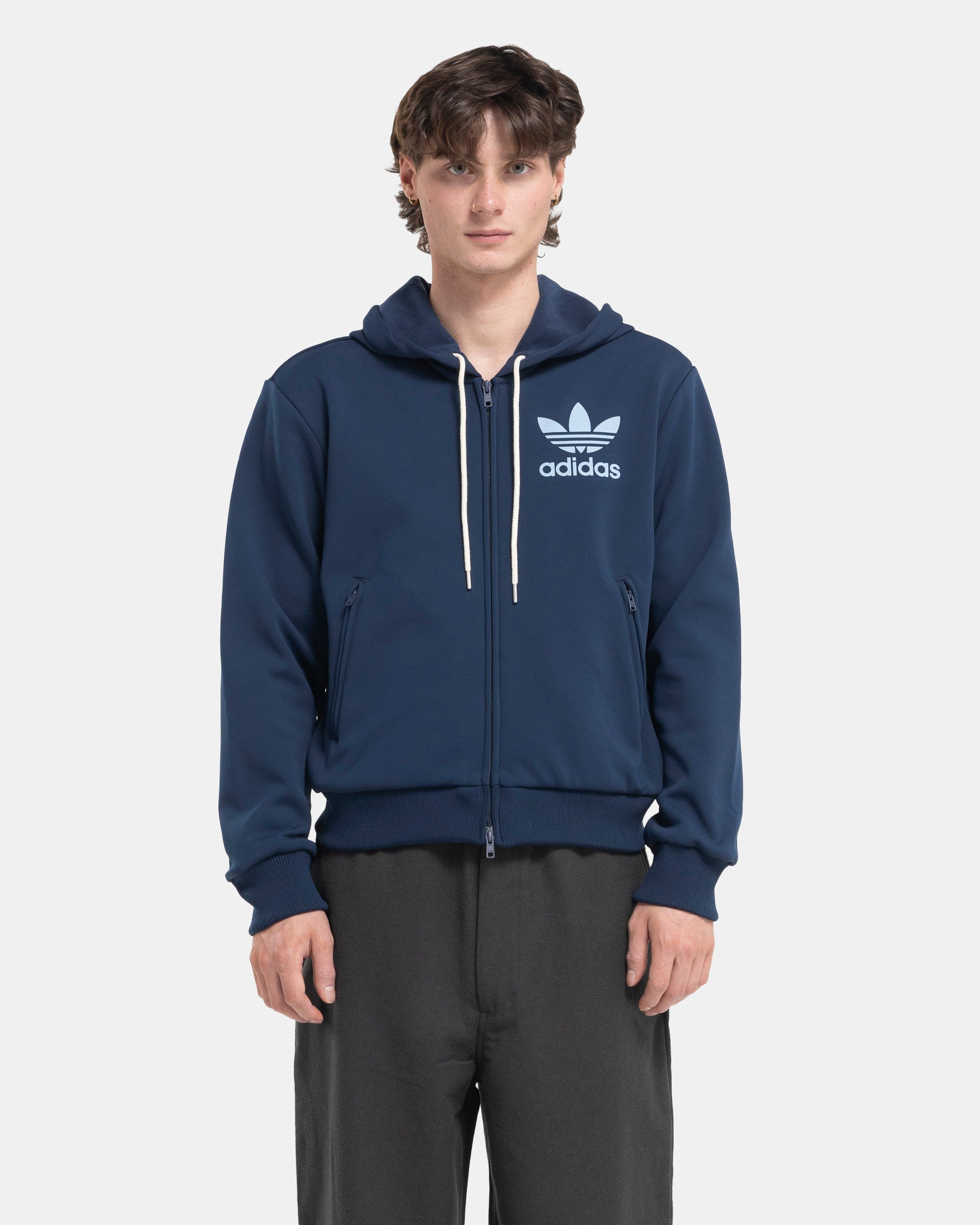 Wales Bonner x Adidas Track Hoodie in Collegiate Navy