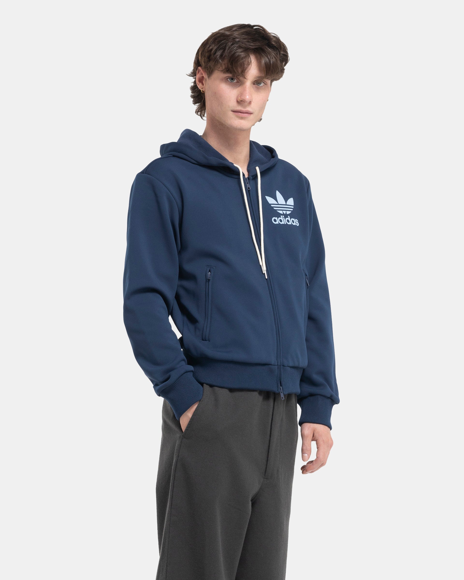 Wales Bonner x Adidas Track Hoodie in Collegiate Navy