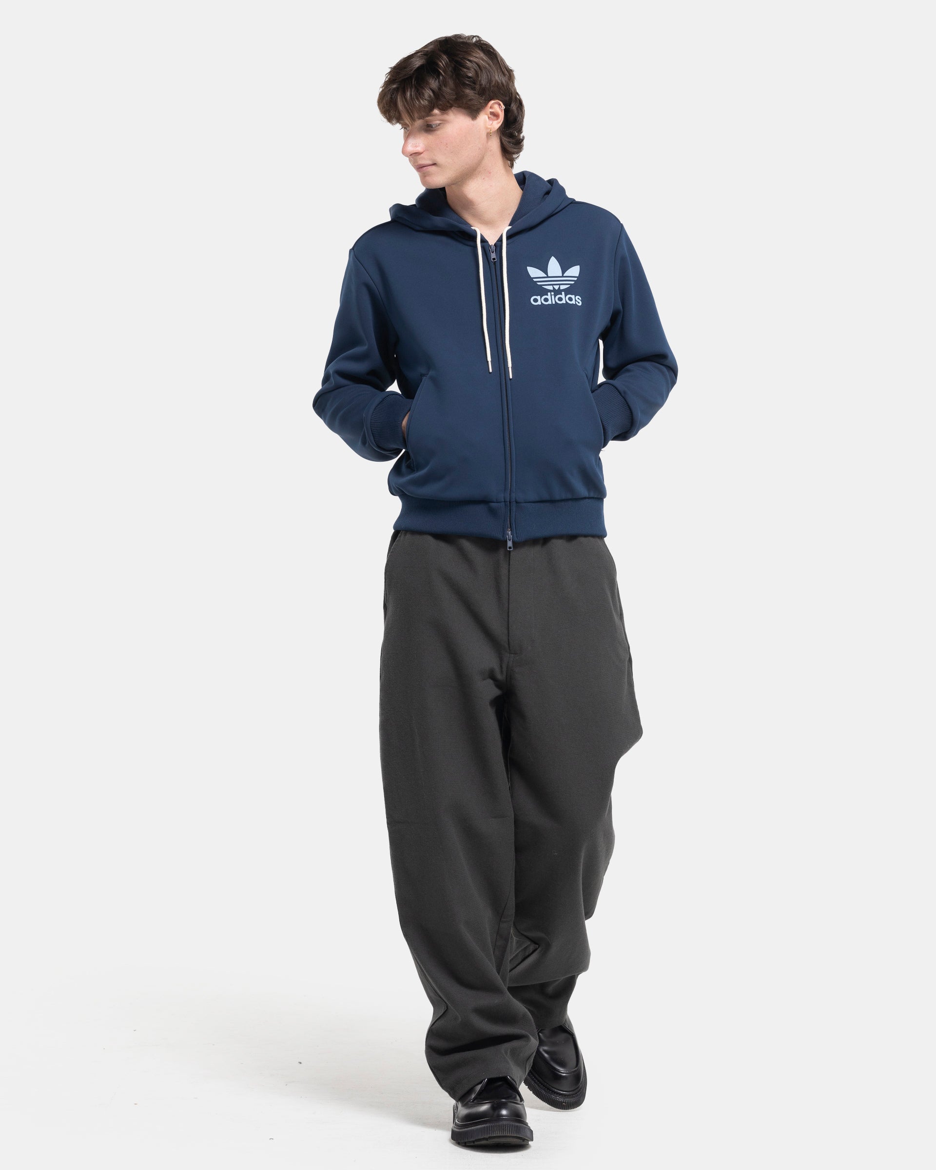 Wales Bonner x Adidas Track Hoodie in Collegiate Navy