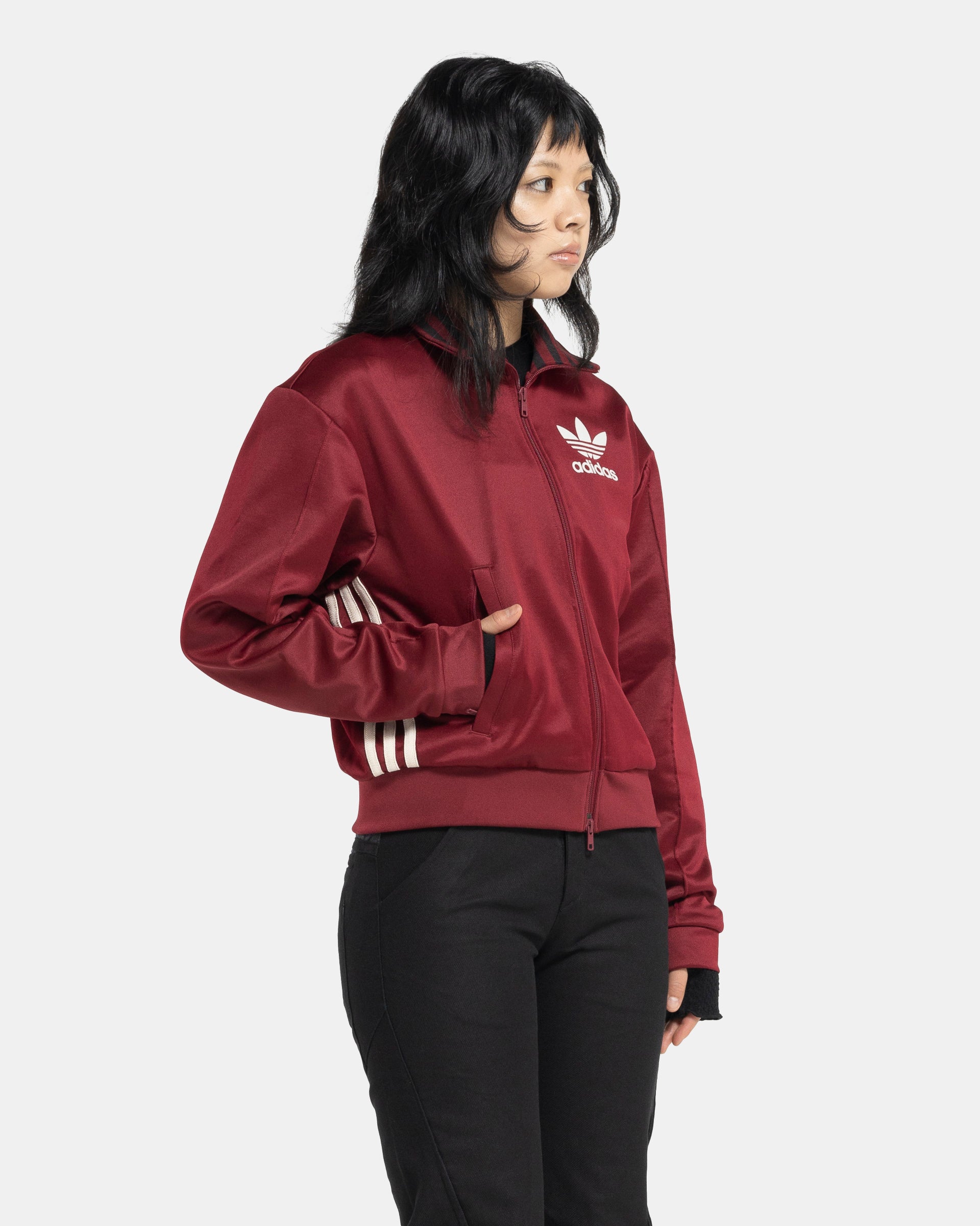 Wales Bonner x Adidas Track Top in Collegiate Burgandy