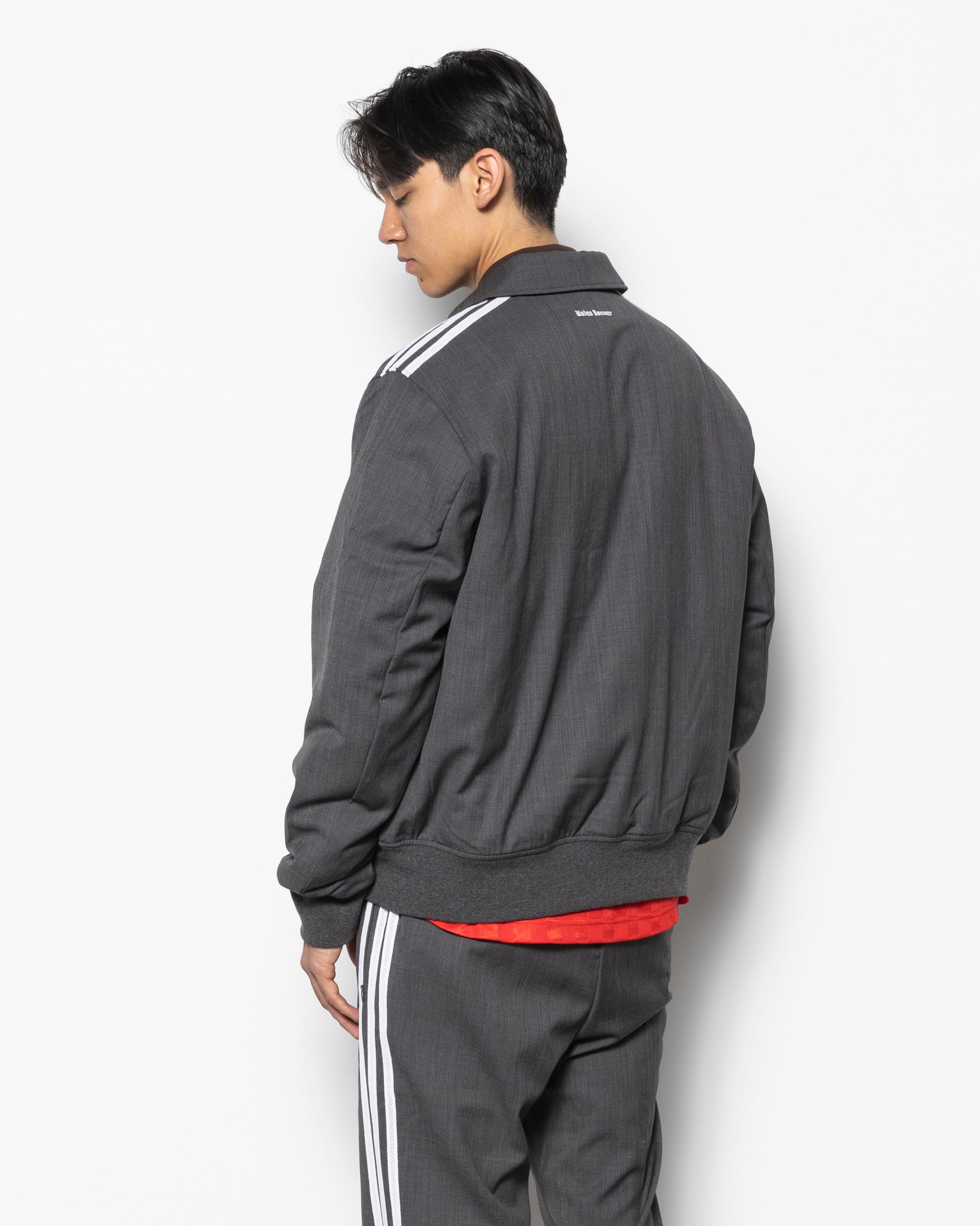 Wales Bonner Wool Blouson in Dark Grey Heather