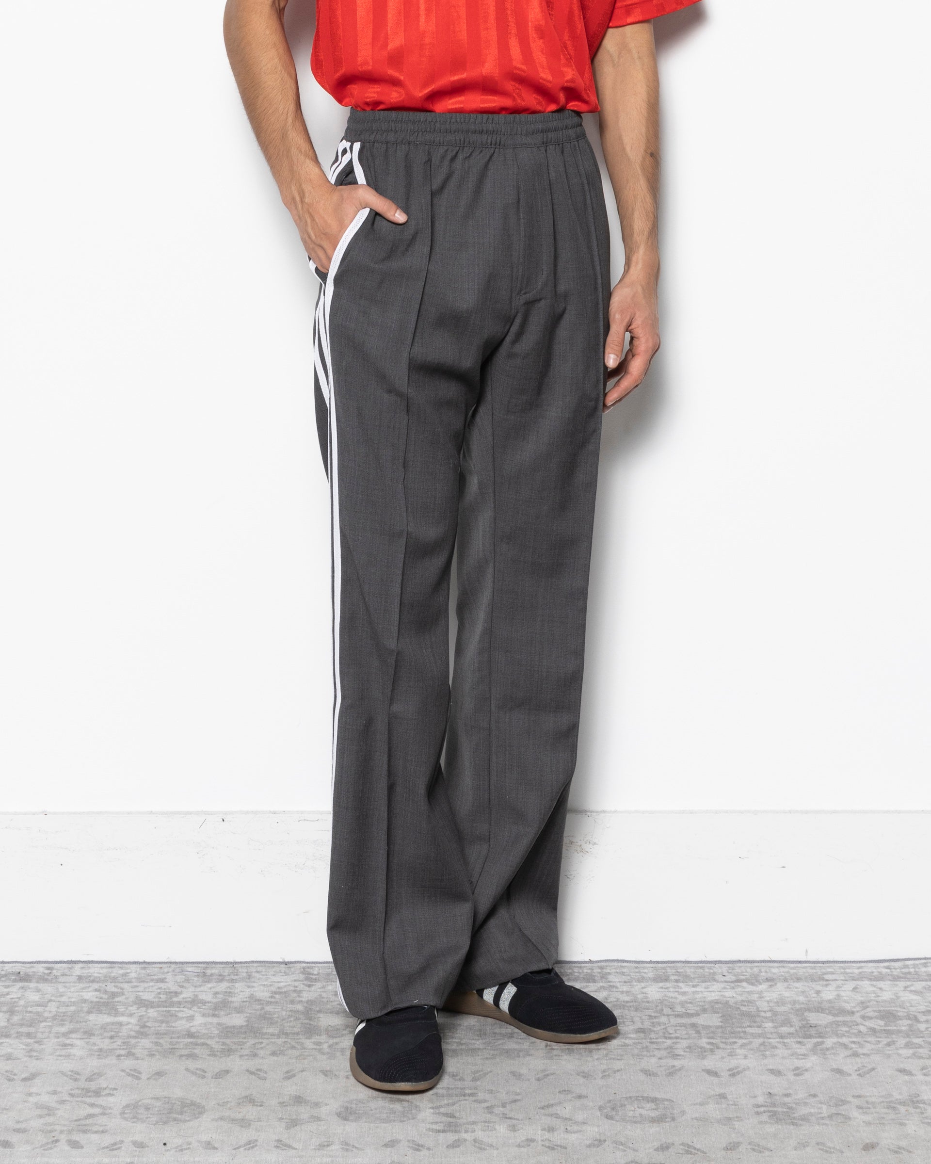 Wales Bonner Wool Pants in Dark Grey Heather