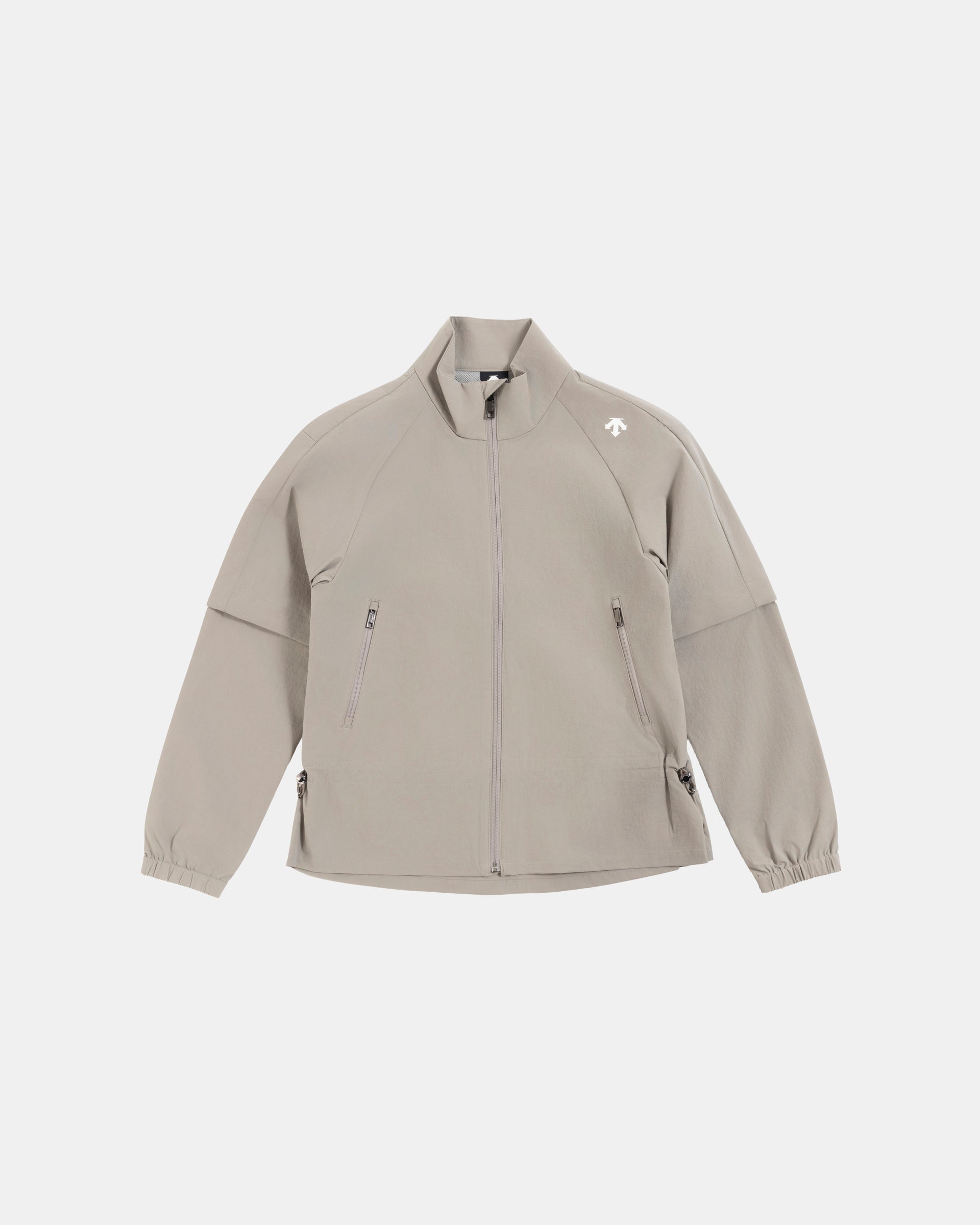 Water-Repellent Full-Zip Jacket in Beige
