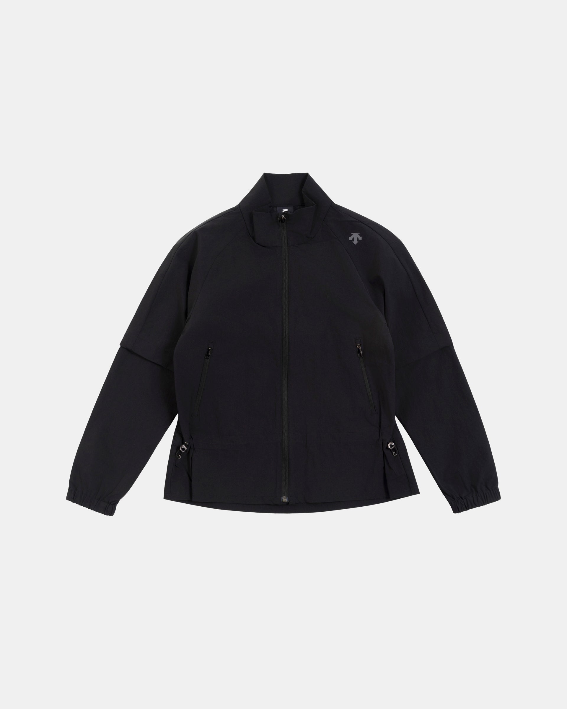 Water-Repellent Full-Zip Jacket in Black