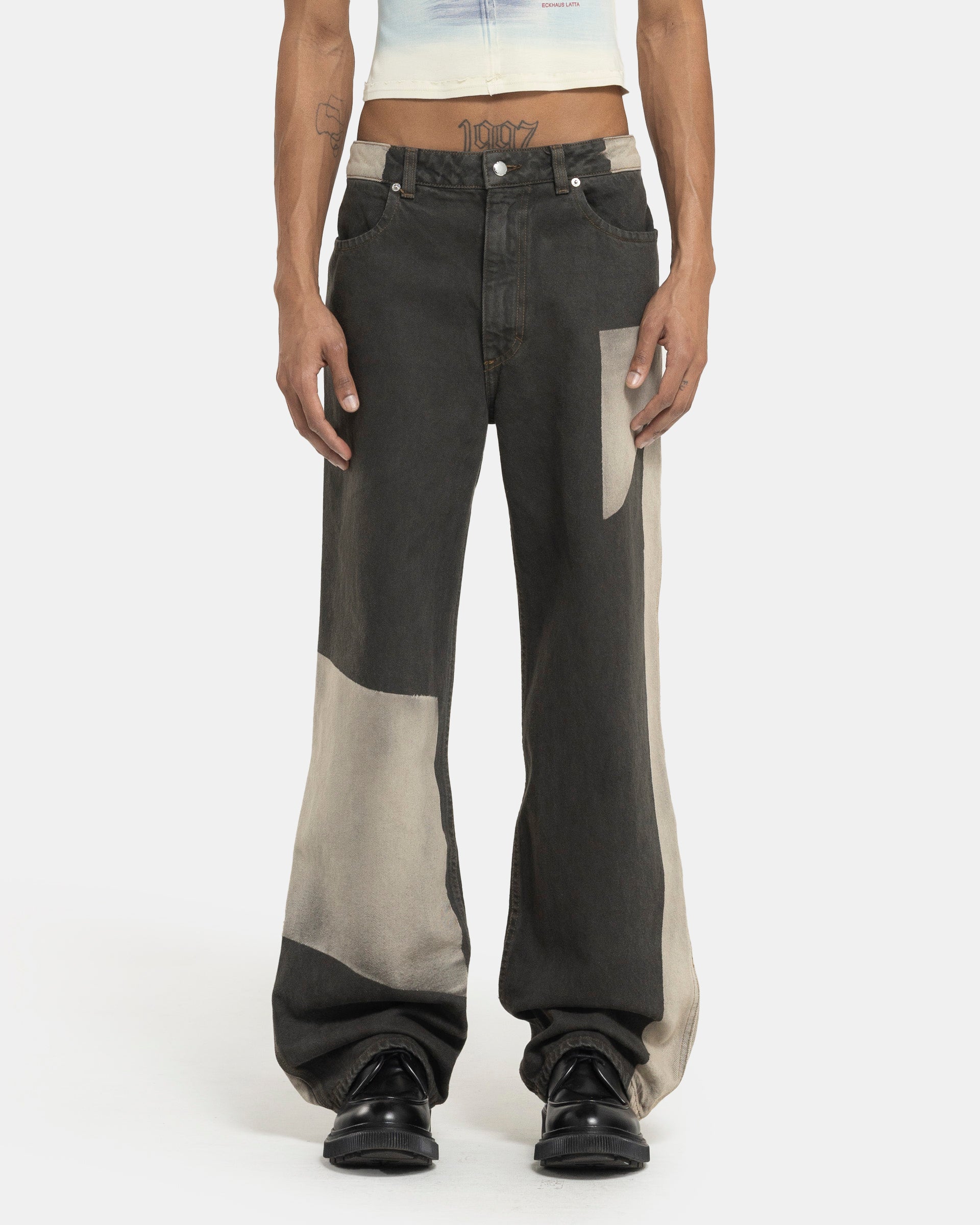 Wide Leg Jean in Tile