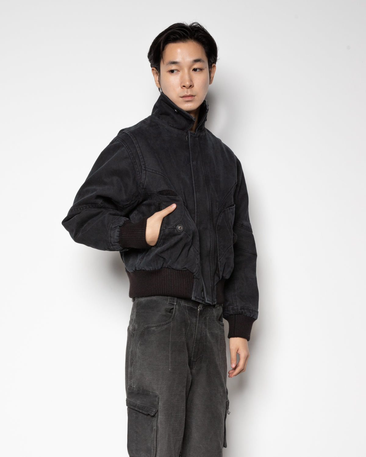 EP.10 01 Jacket in Washed Black