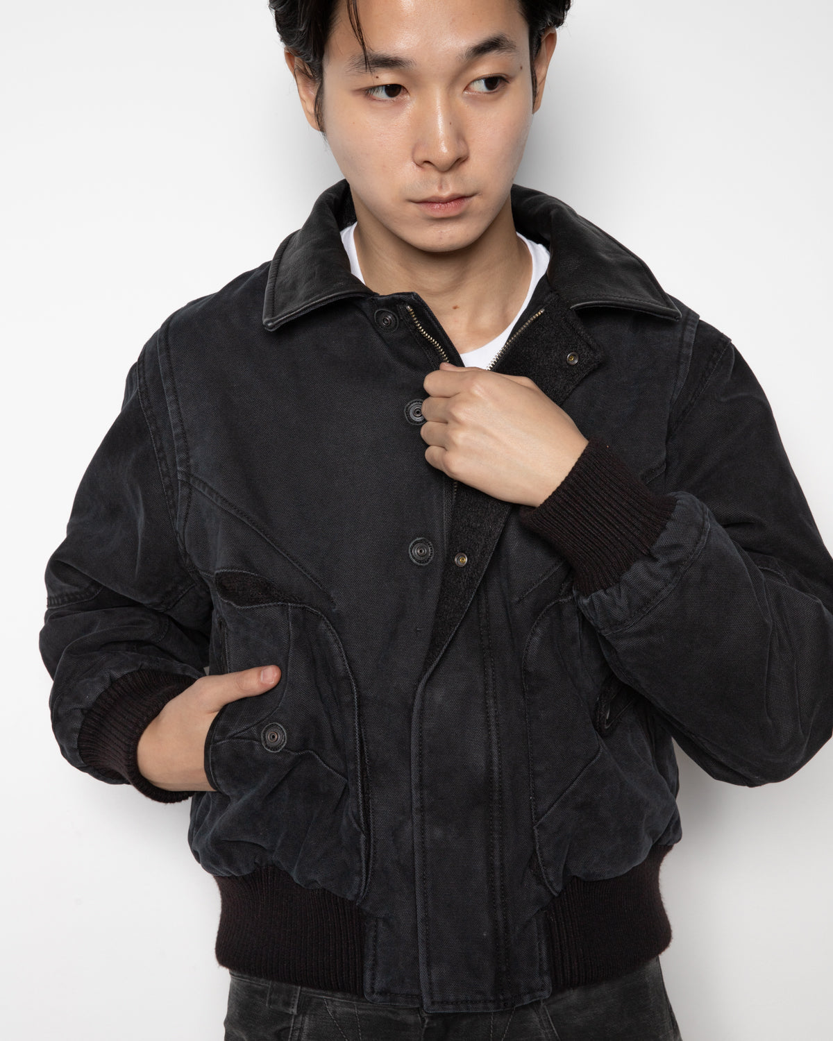 EP.10 01 Jacket in Washed Black