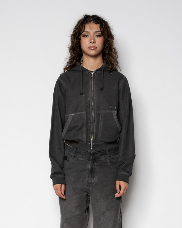 EP.8 Women 01 Hoodie Zipup in Black