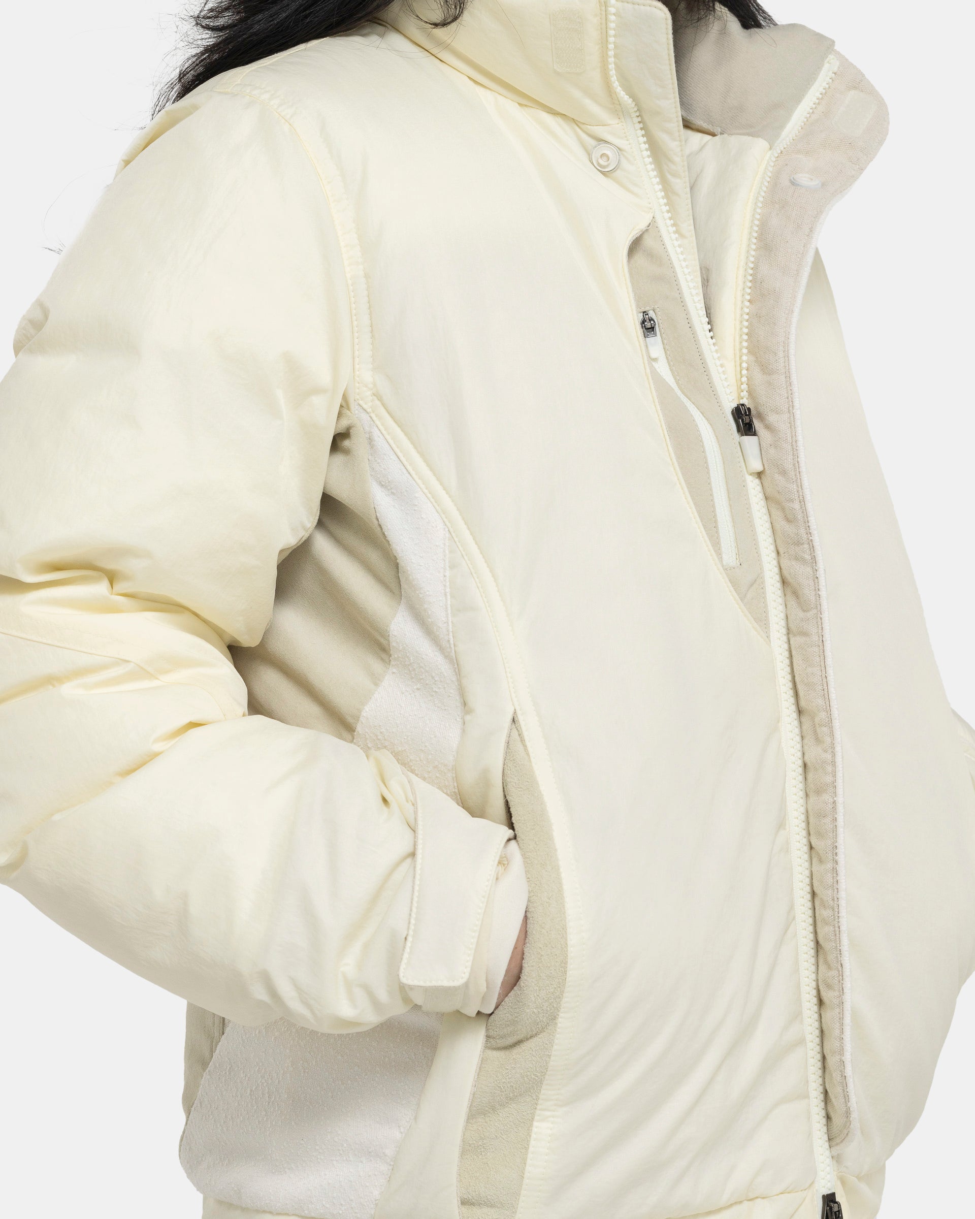 01 Down Jacket in Lemon and Ivory