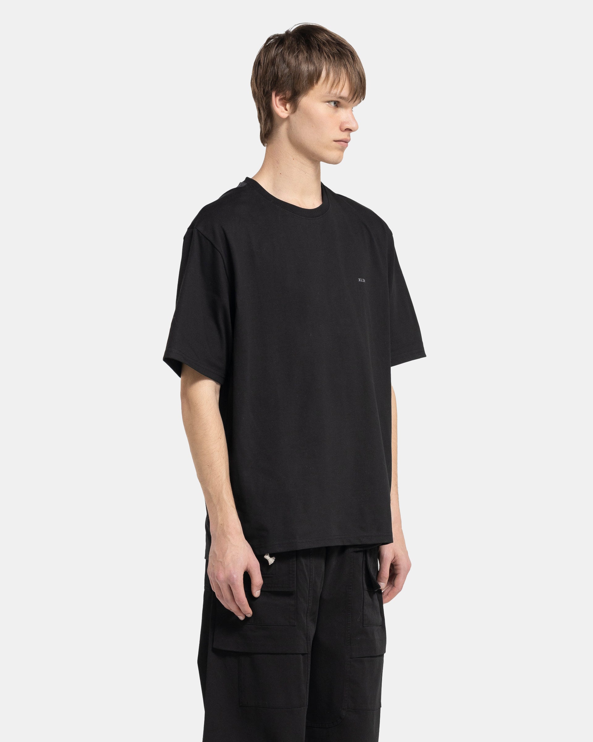 01 Panelled T-Shirt in Black