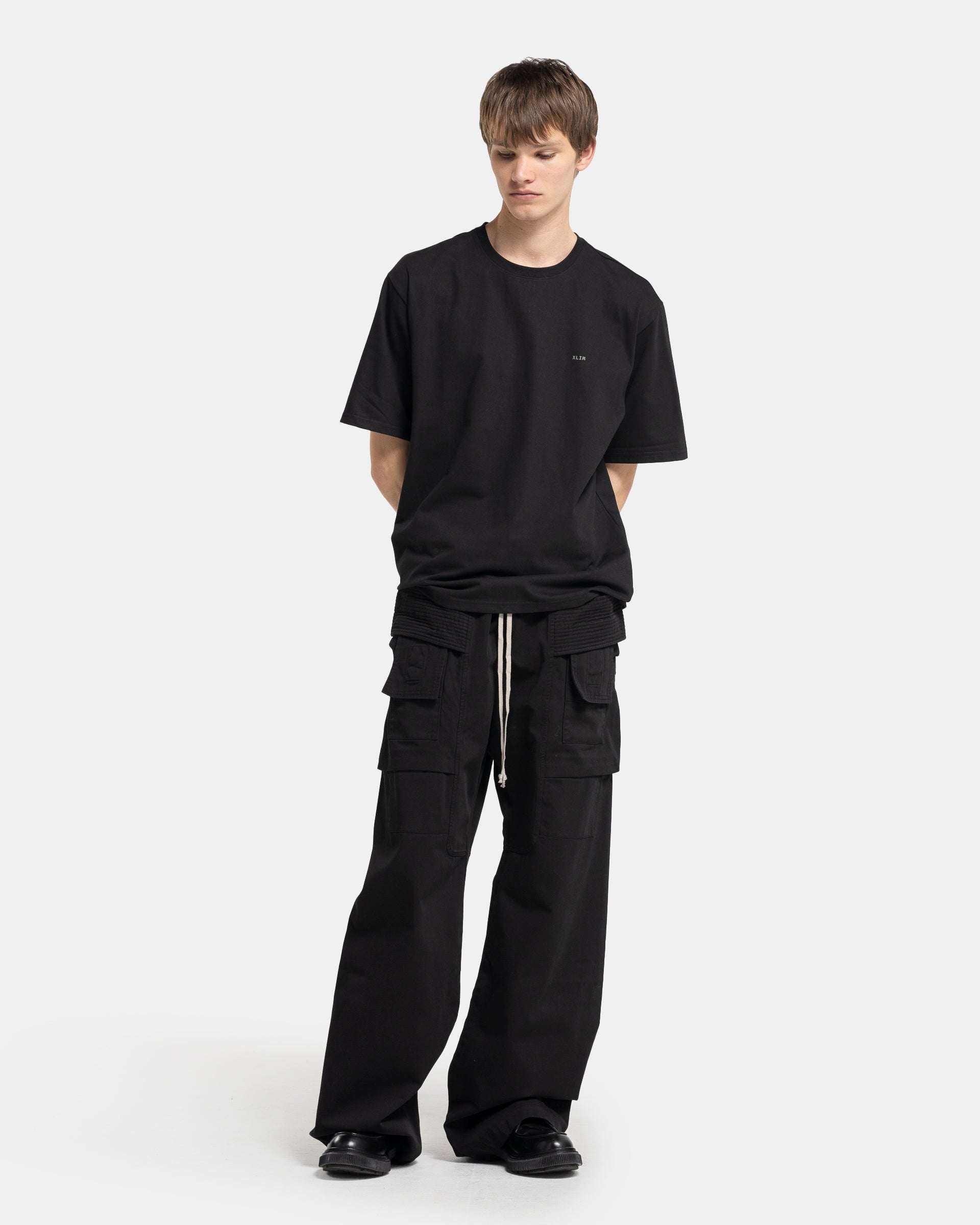 01 Panelled T-Shirt in Black