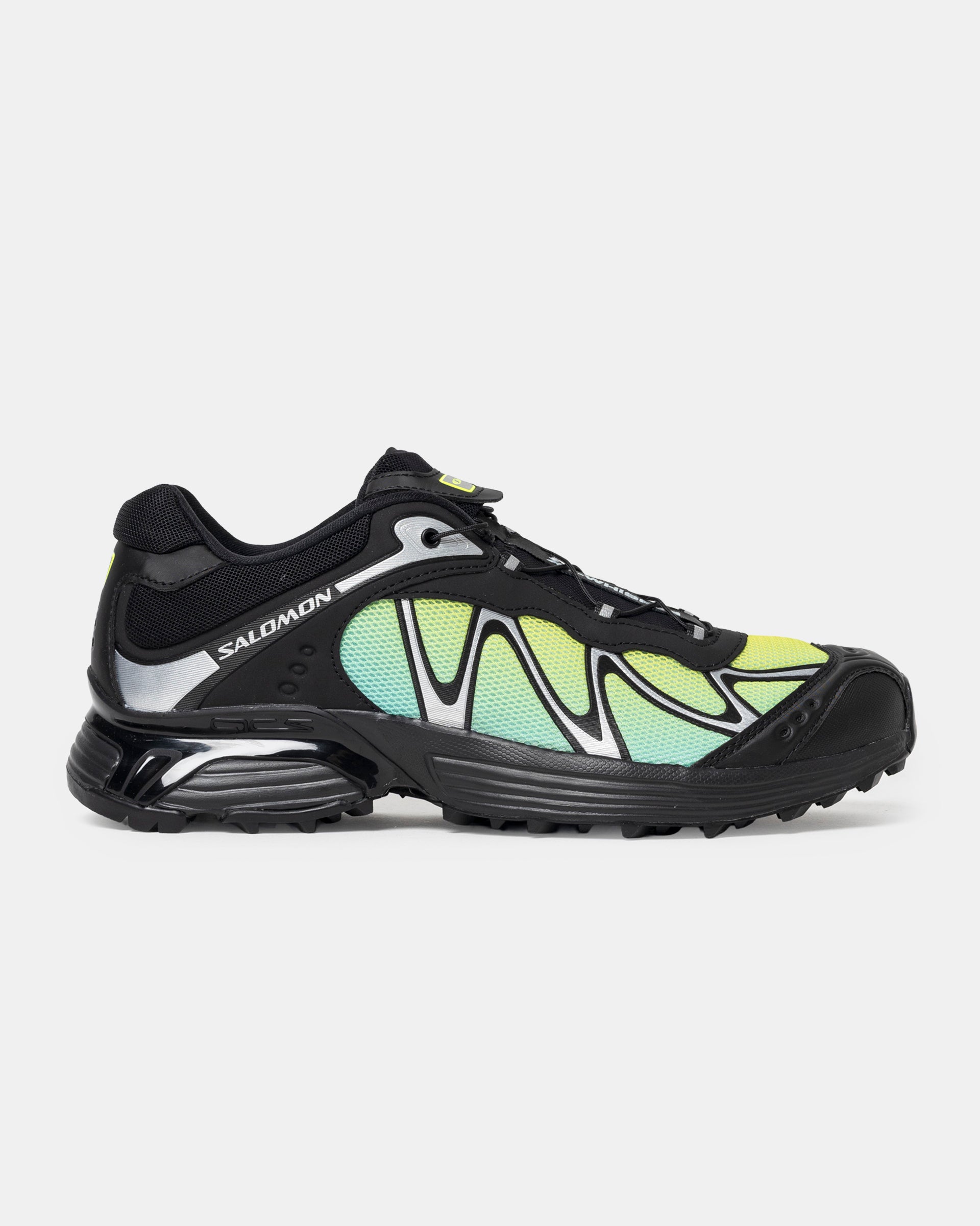 ロムアンド Salomon XT-WHISPER in Black, Iced Aqua, and Silver | RODEN GRAY