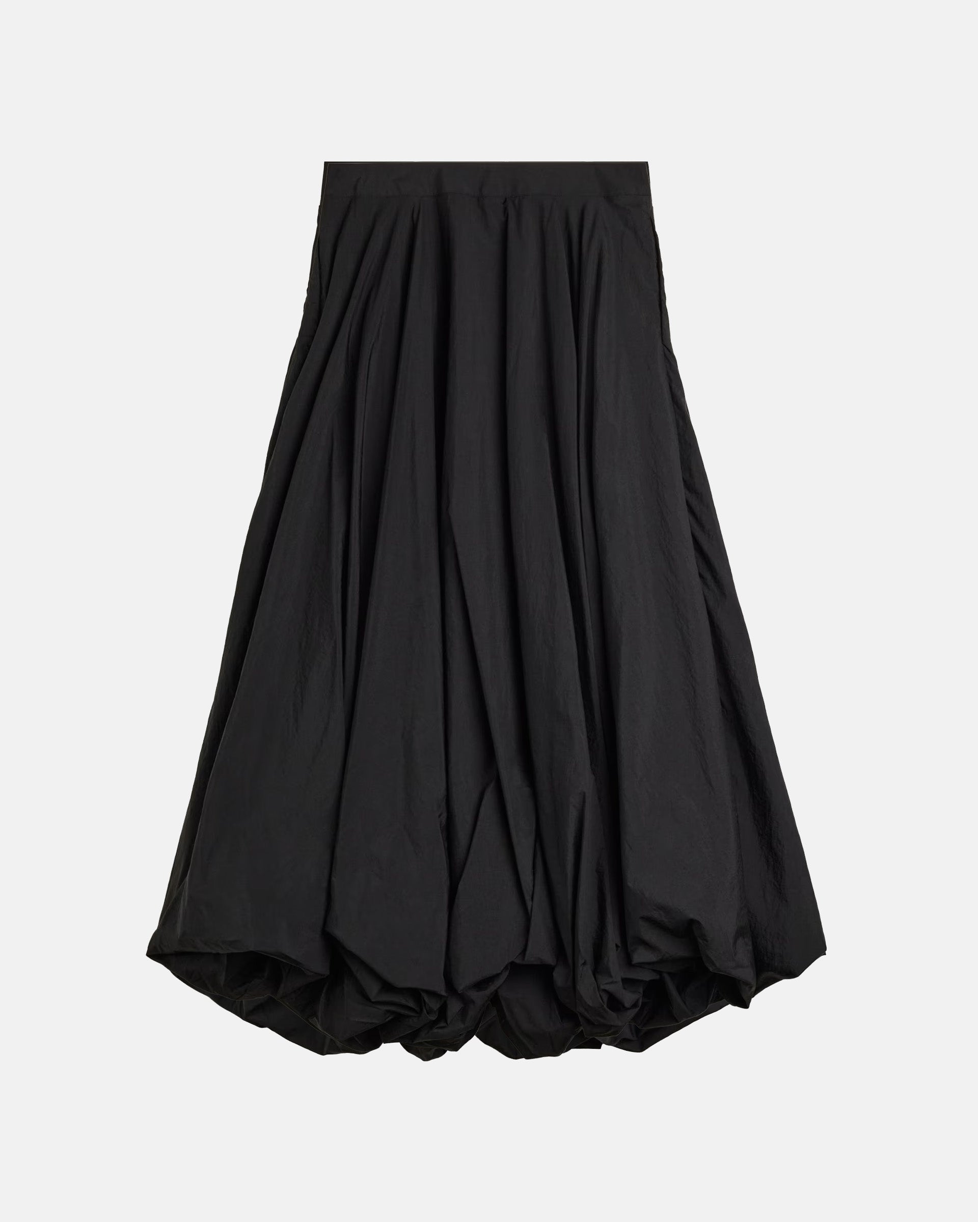 Y-3 Gradient 3-Stripes Nylon Balloon Skirt in Black