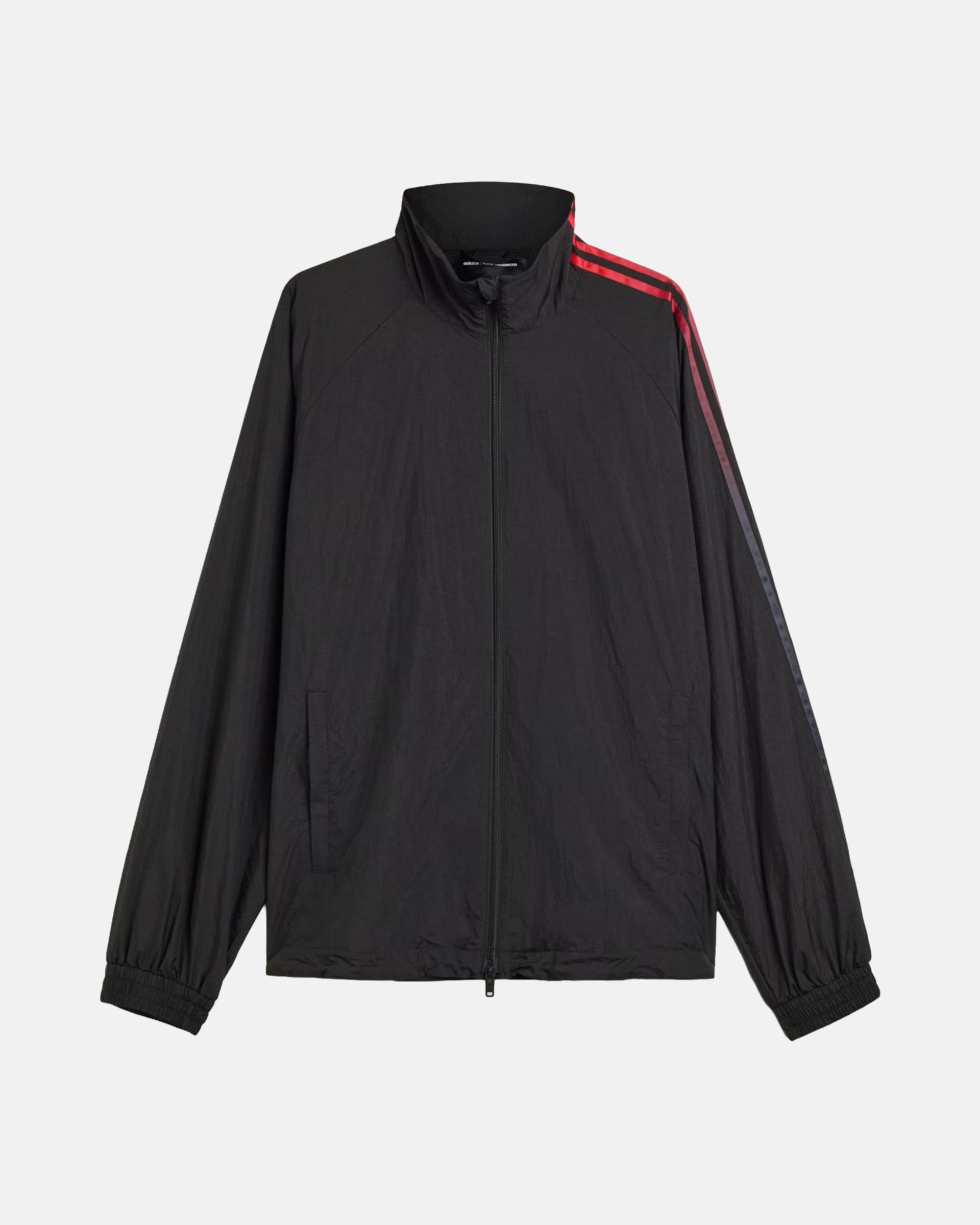 Y-3 Gradient 3-Stripes Nylon Track Jacket in Black