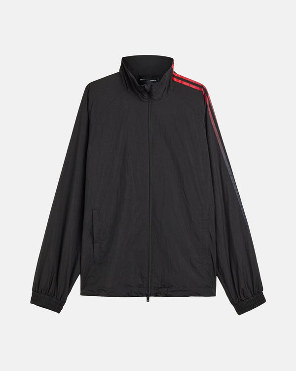 Y-3 Gradient 3-Stripes Nylon Track Jacket in Black