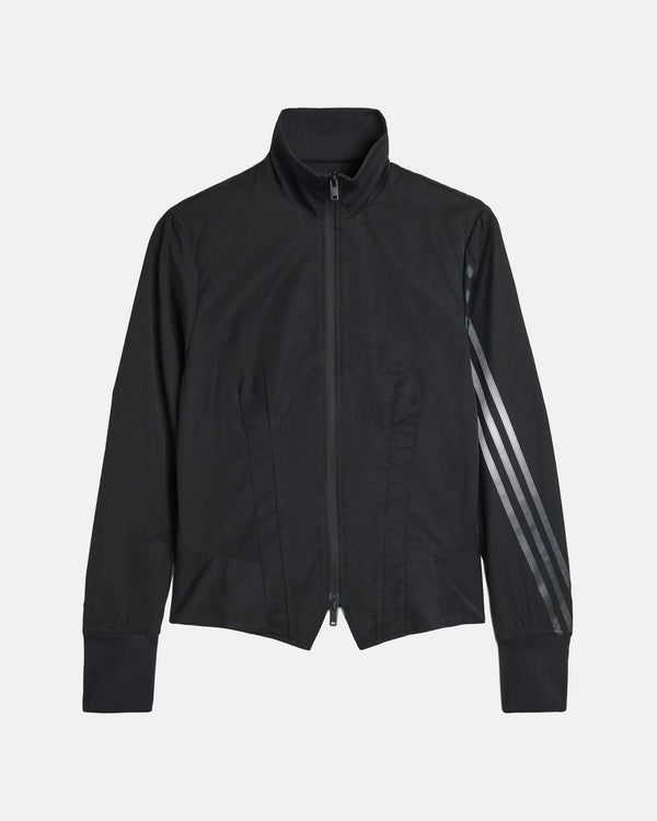 Y-3 Gradient 3-Stripes Nylon Track Top in Black