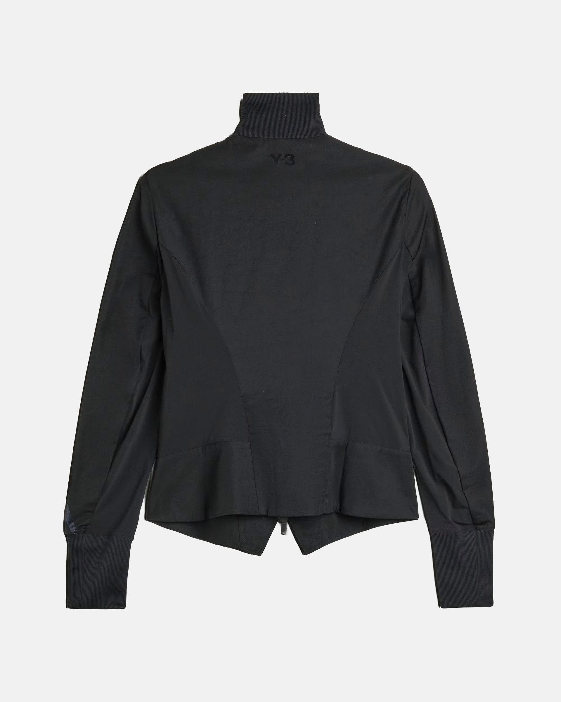 Y-3 Gradient 3-Stripes Nylon Track Top in Black