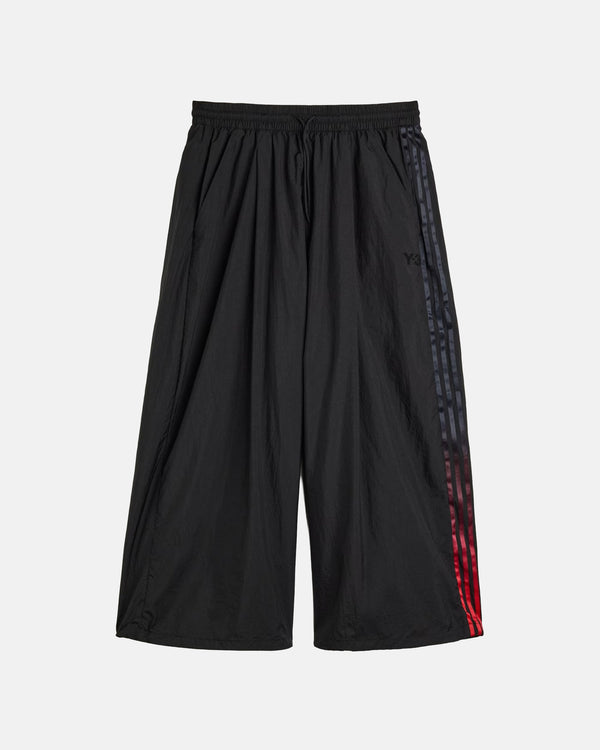 Y-3 Gradient 3-Stripes Nylon Wide Pants in Black