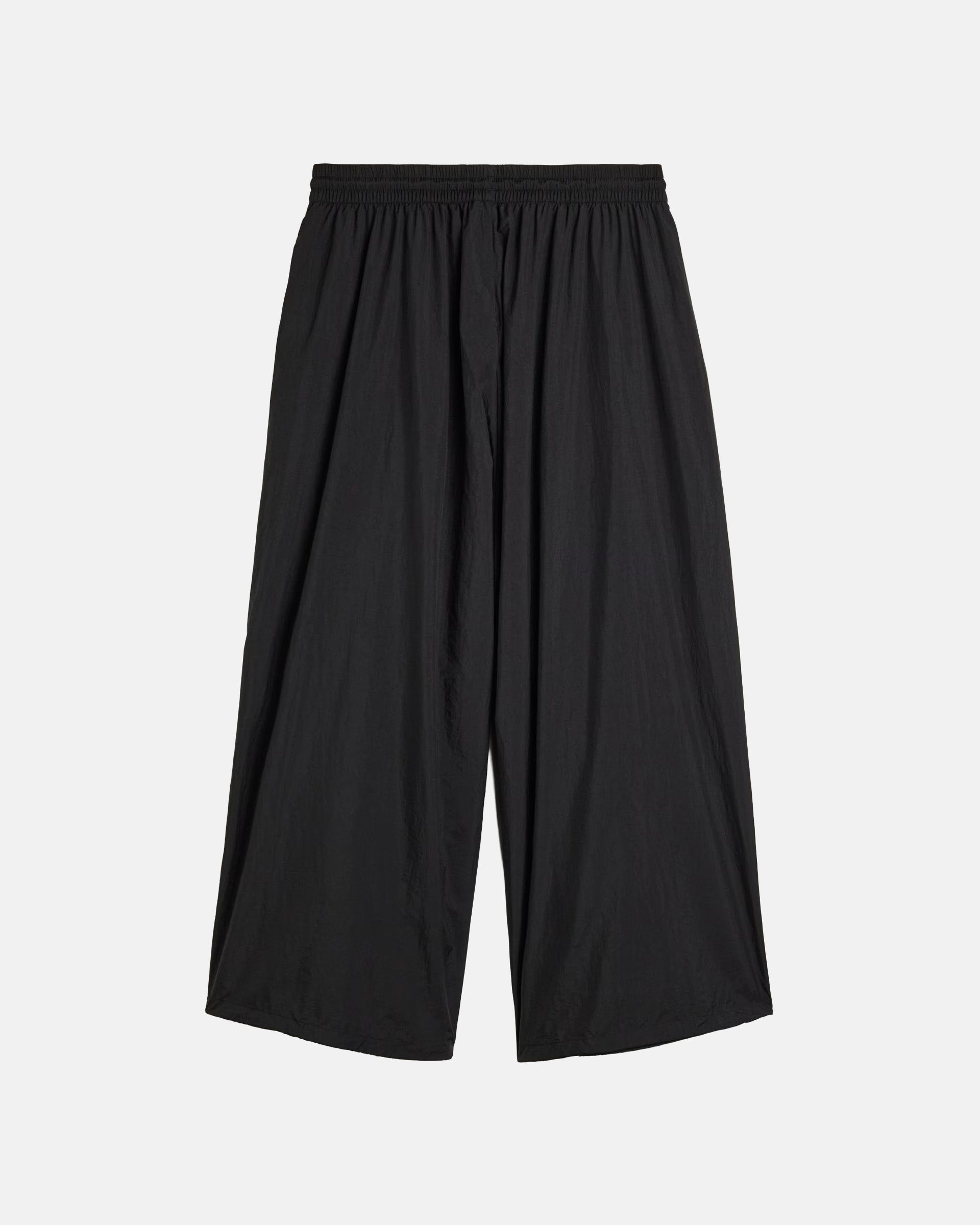 Y-3 Gradient 3-Stripes Nylon Wide Pants in Black