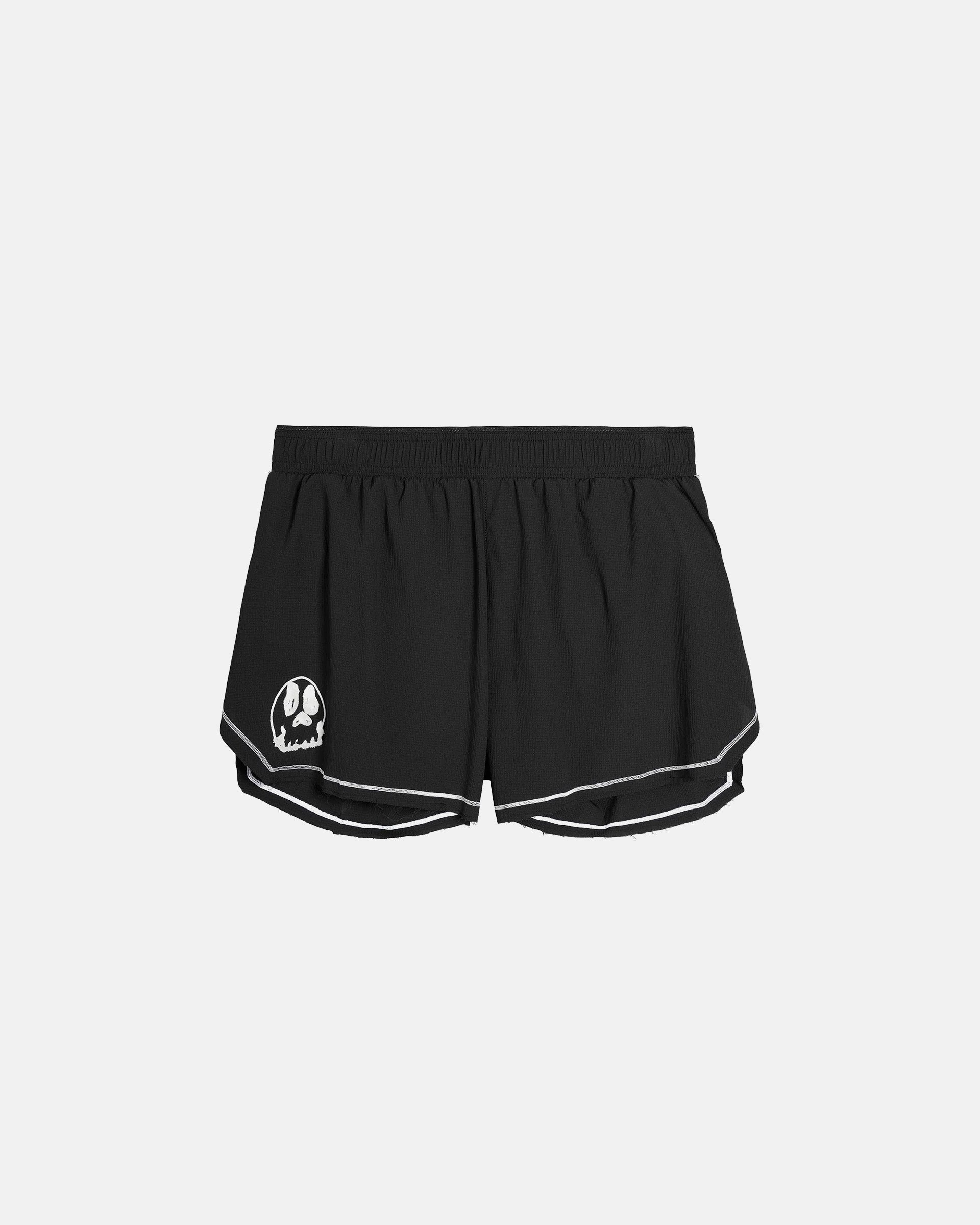 Y-3 Mens GFX Run Shorts in Black