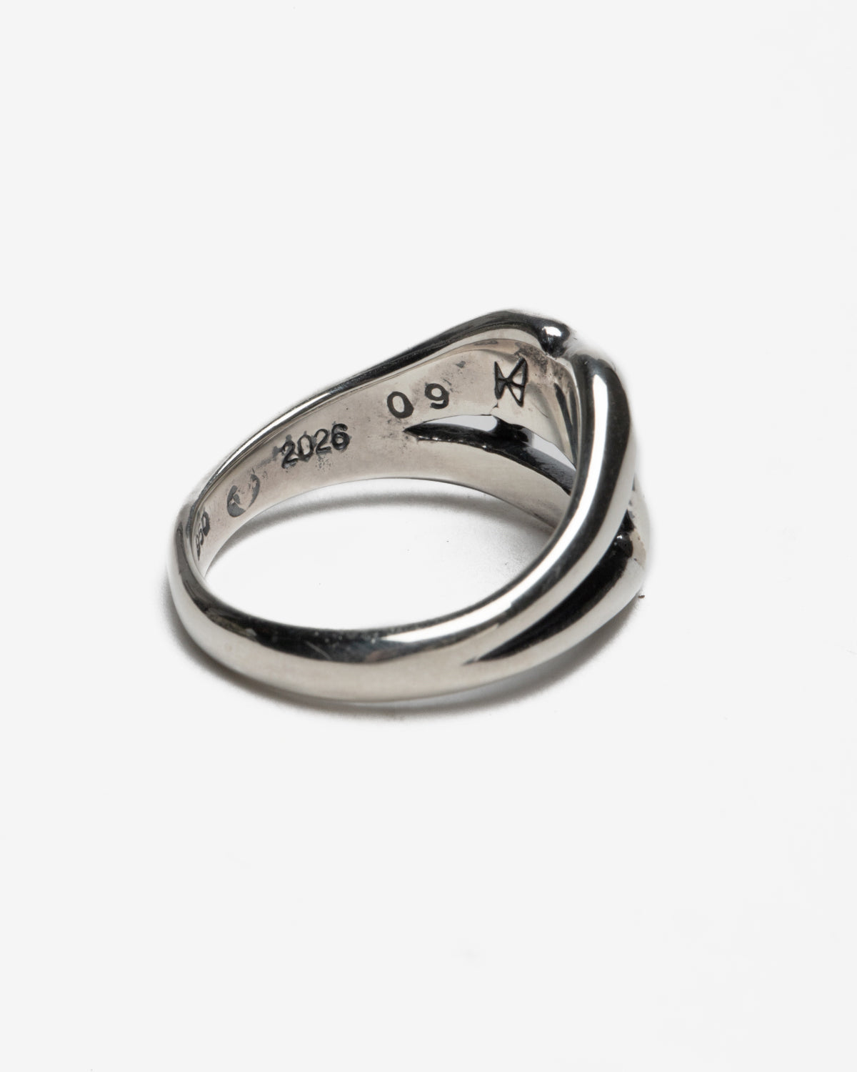 Gothic Vampire Fang Pinkie Ring in 950 Sliver