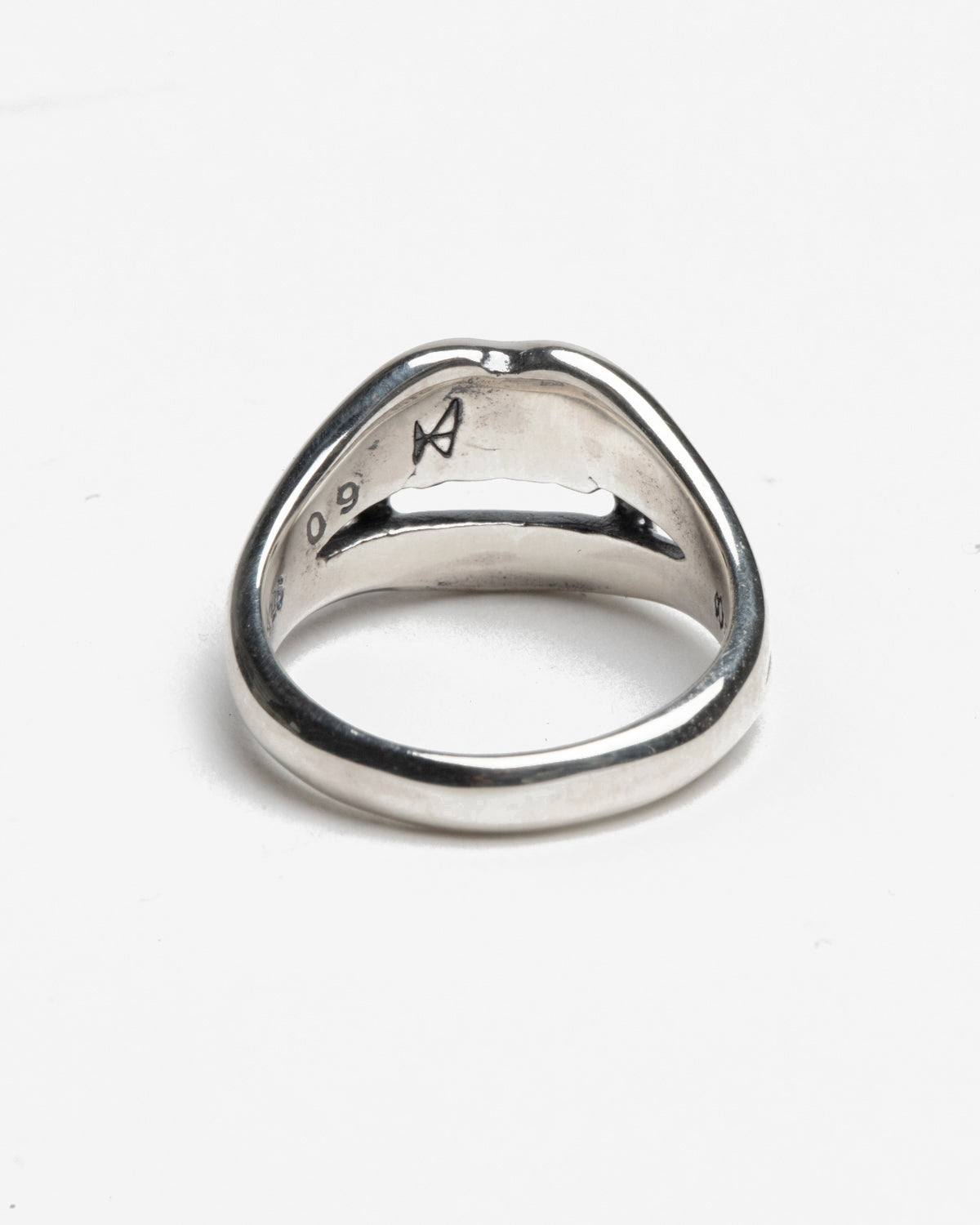 Gothic Vampire Fang Pinkie Ring in 950 Sliver