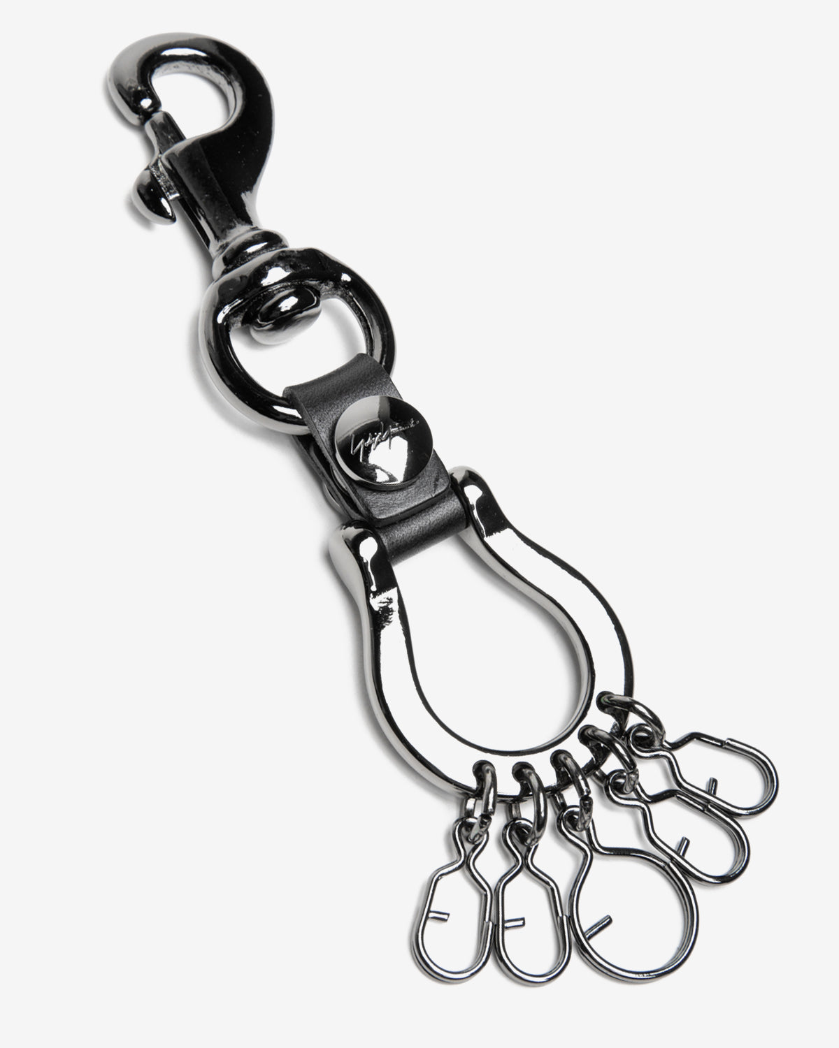Horseshoe Keyring in Black