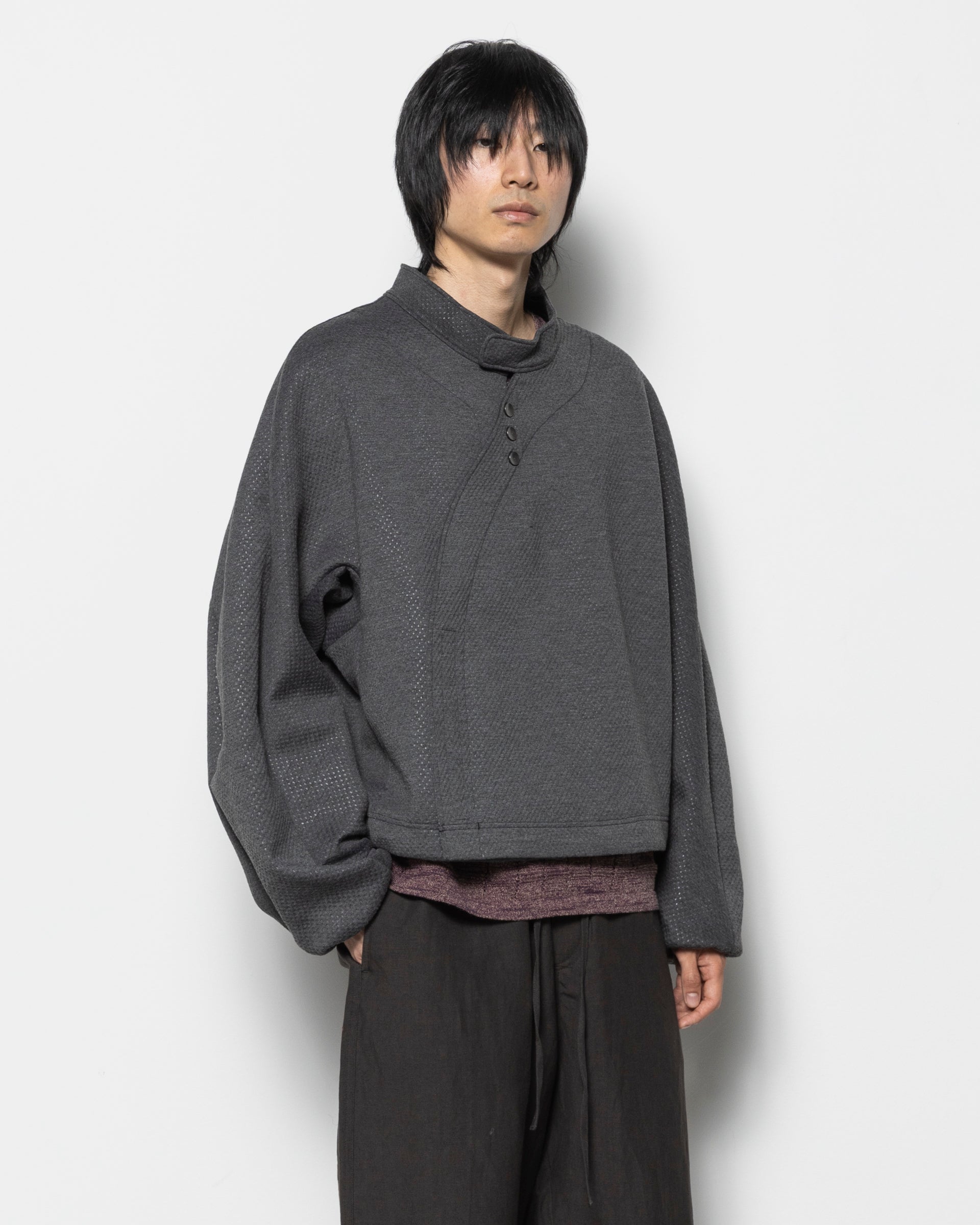 Asymmetrical Riding Jacket in Grey