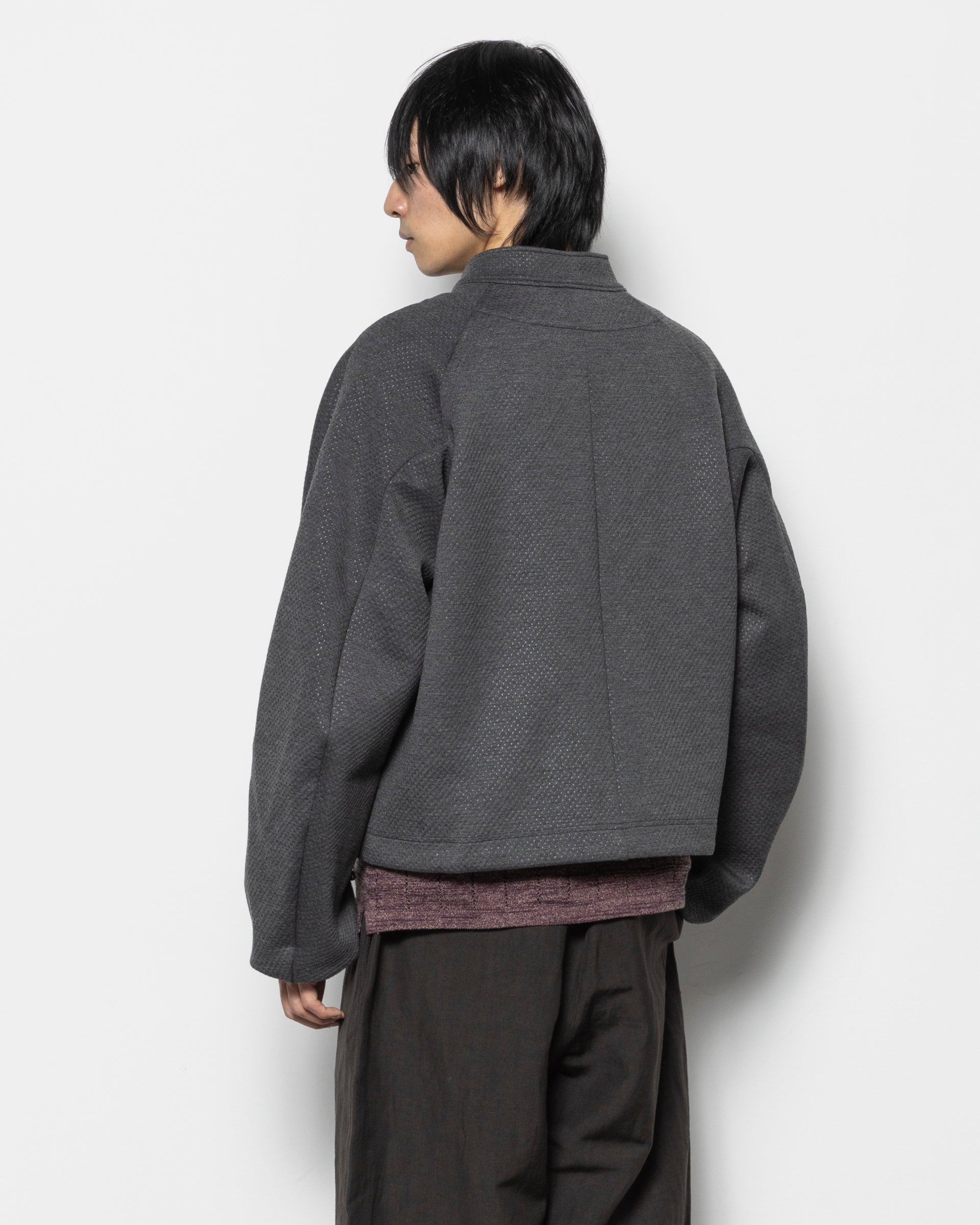 Asymmetrical Riding Jacket in Grey