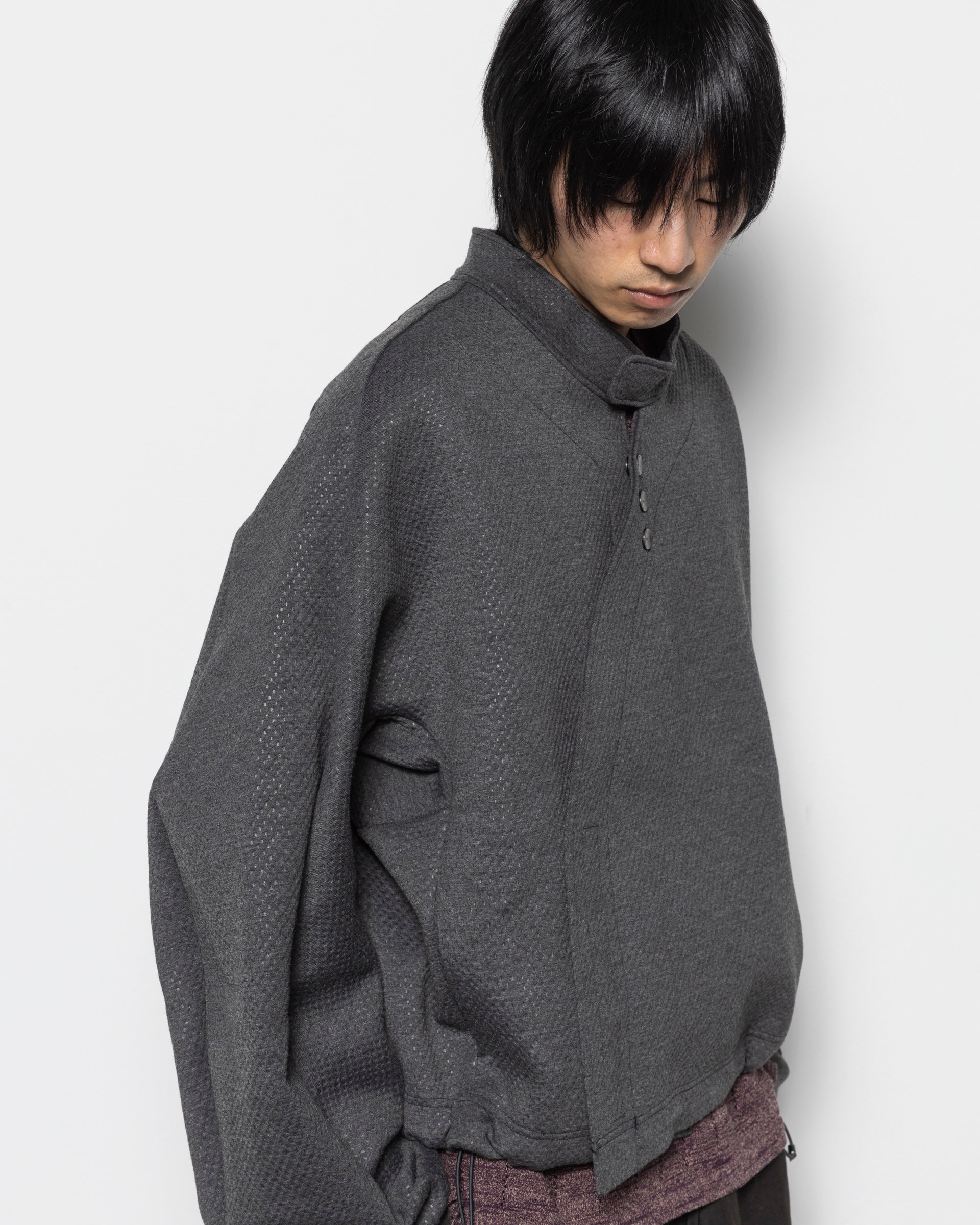 Asymmetrical Riding Jacket in Grey