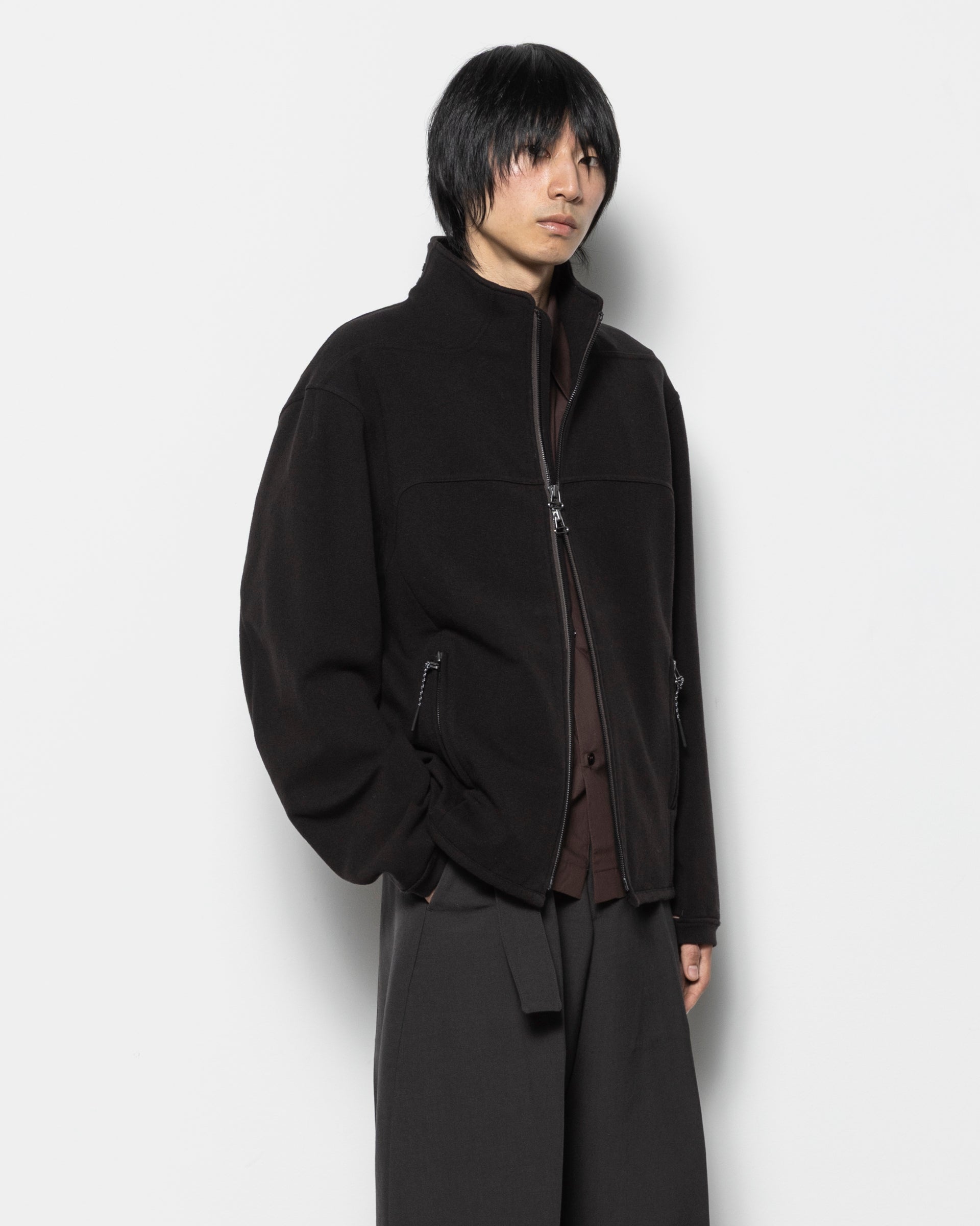 Darted Tactical Jacket in Dark Brown