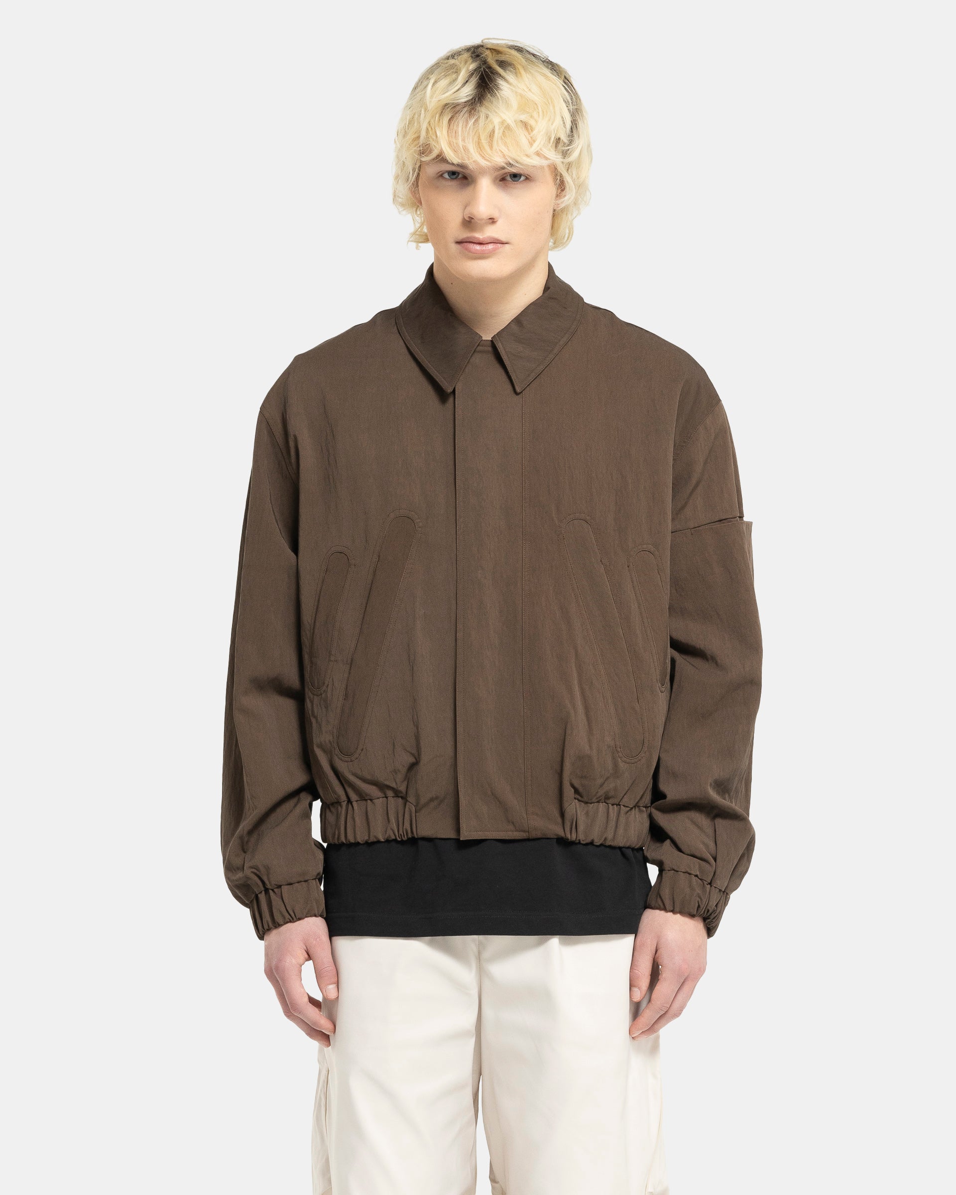 Zuid Cropped Jacket in Brown