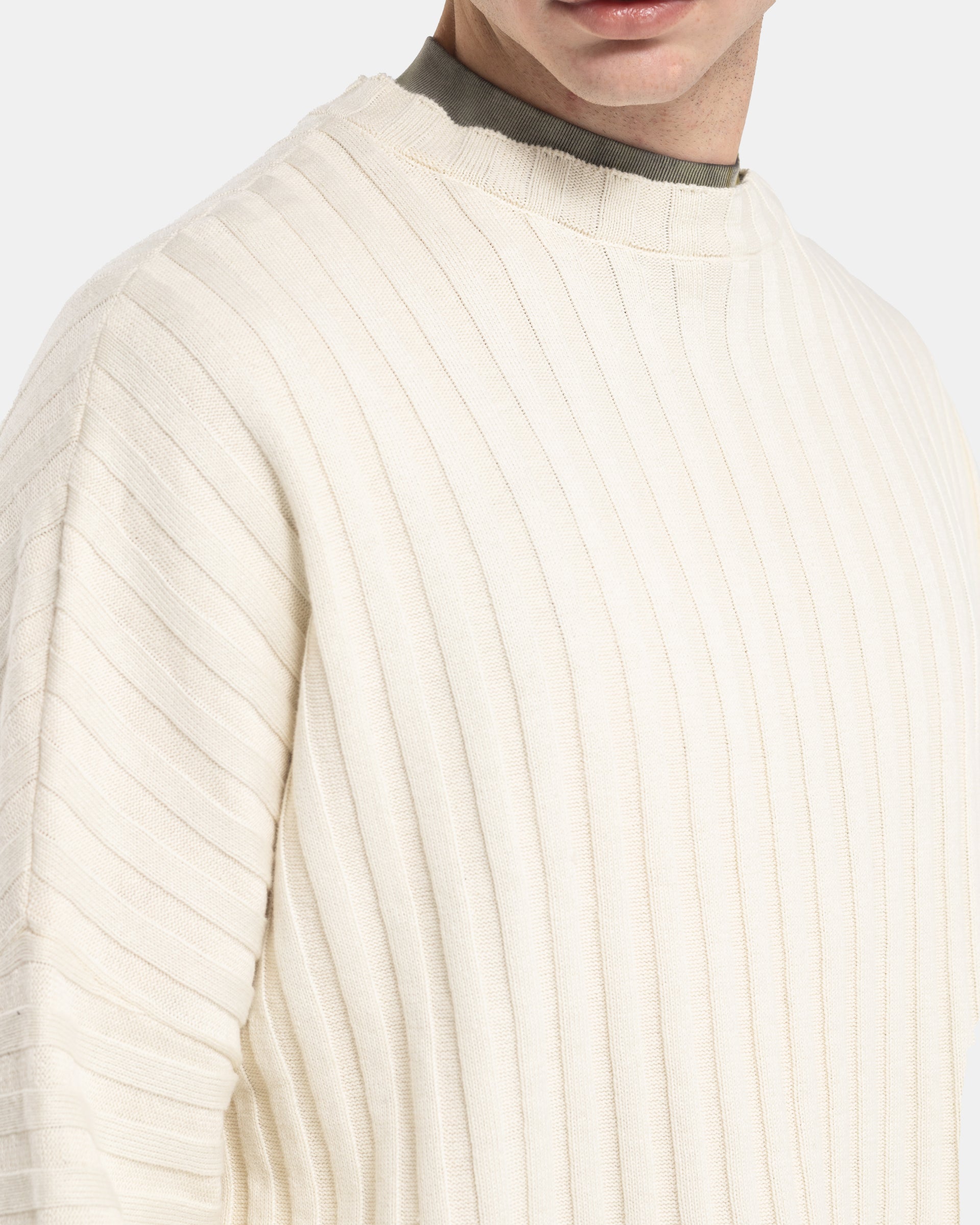 Keyboard Sweater in Porcelain