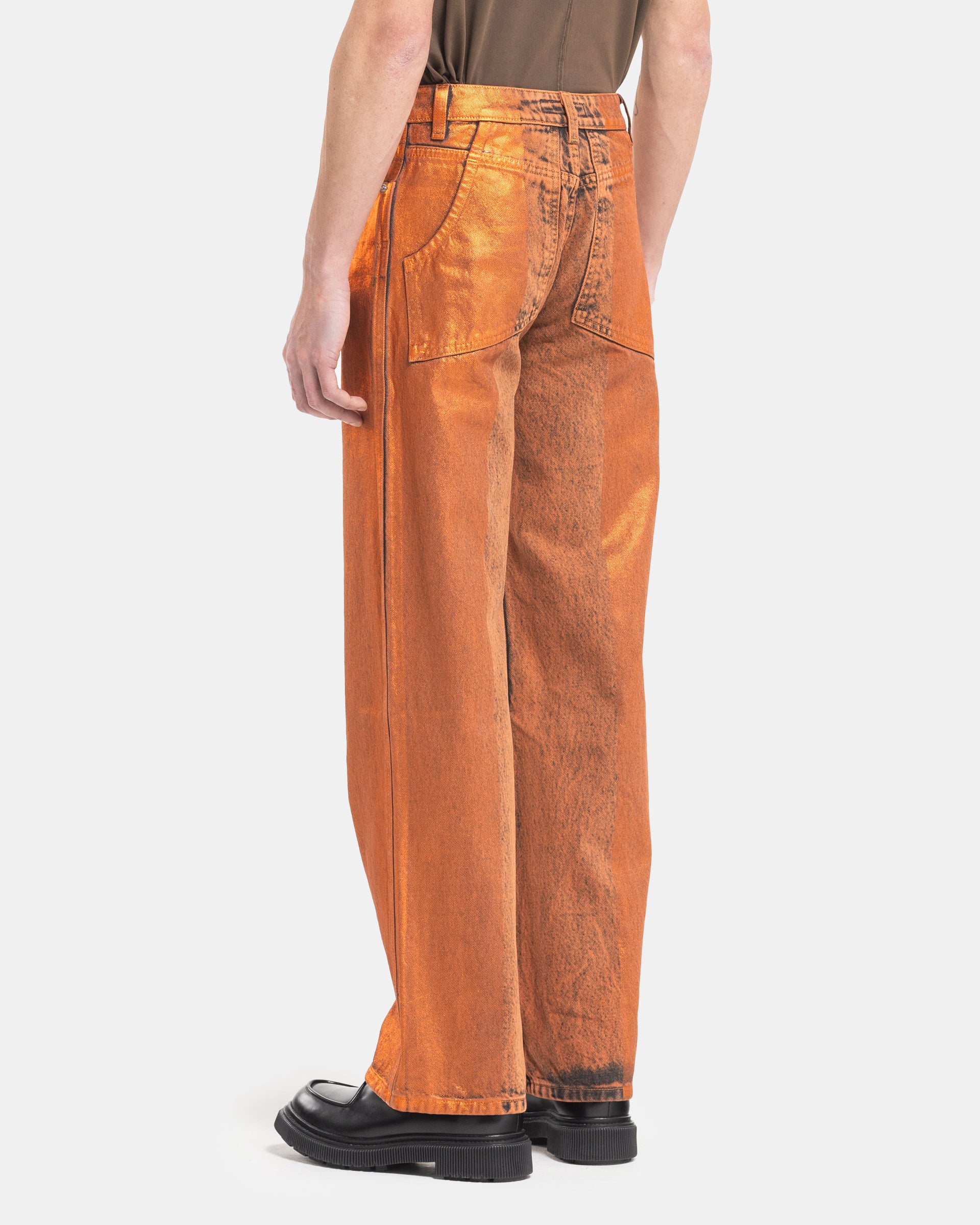 Wide Leg Jean in Copper