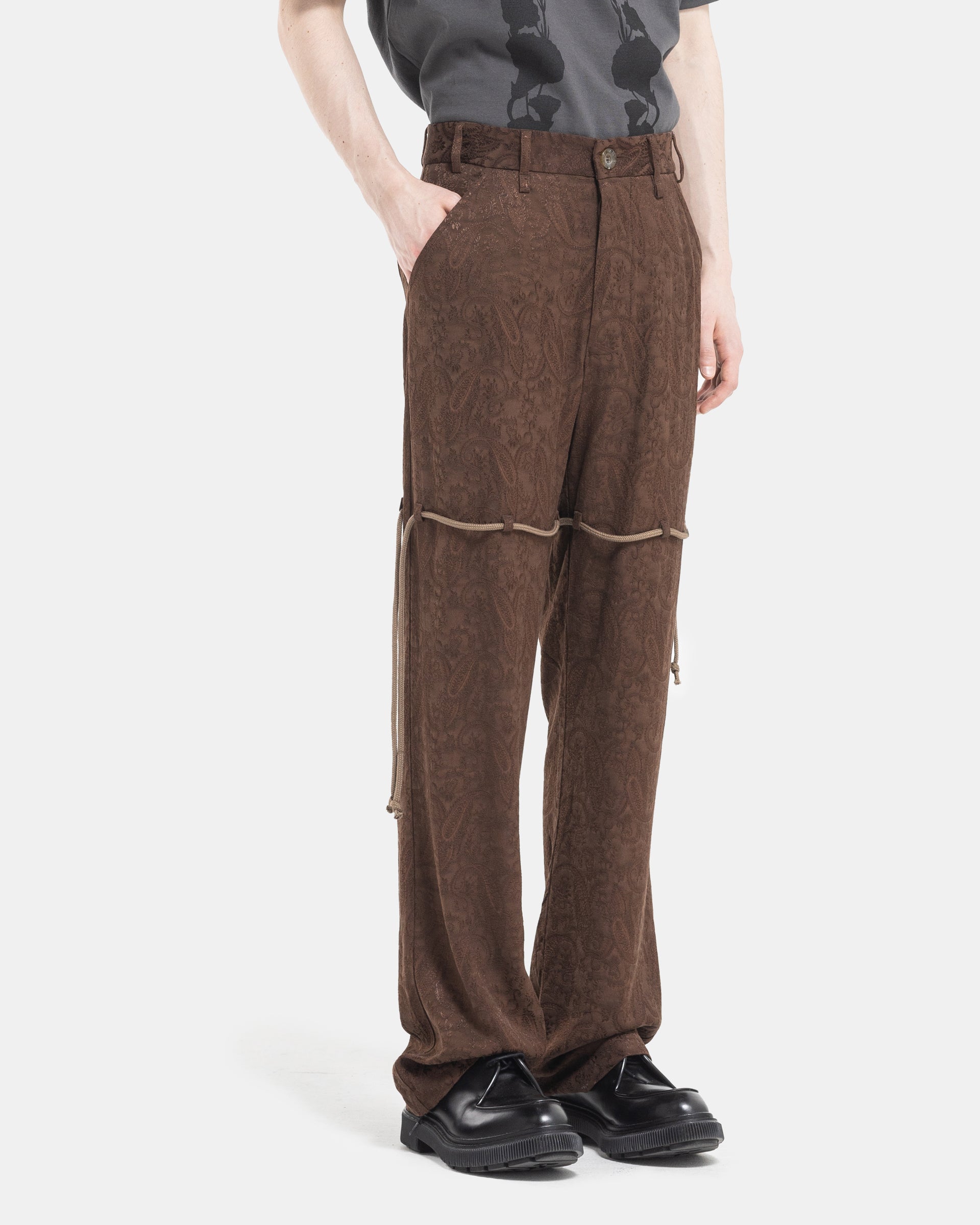 Song For The Mute Dress Pant in Brown Side