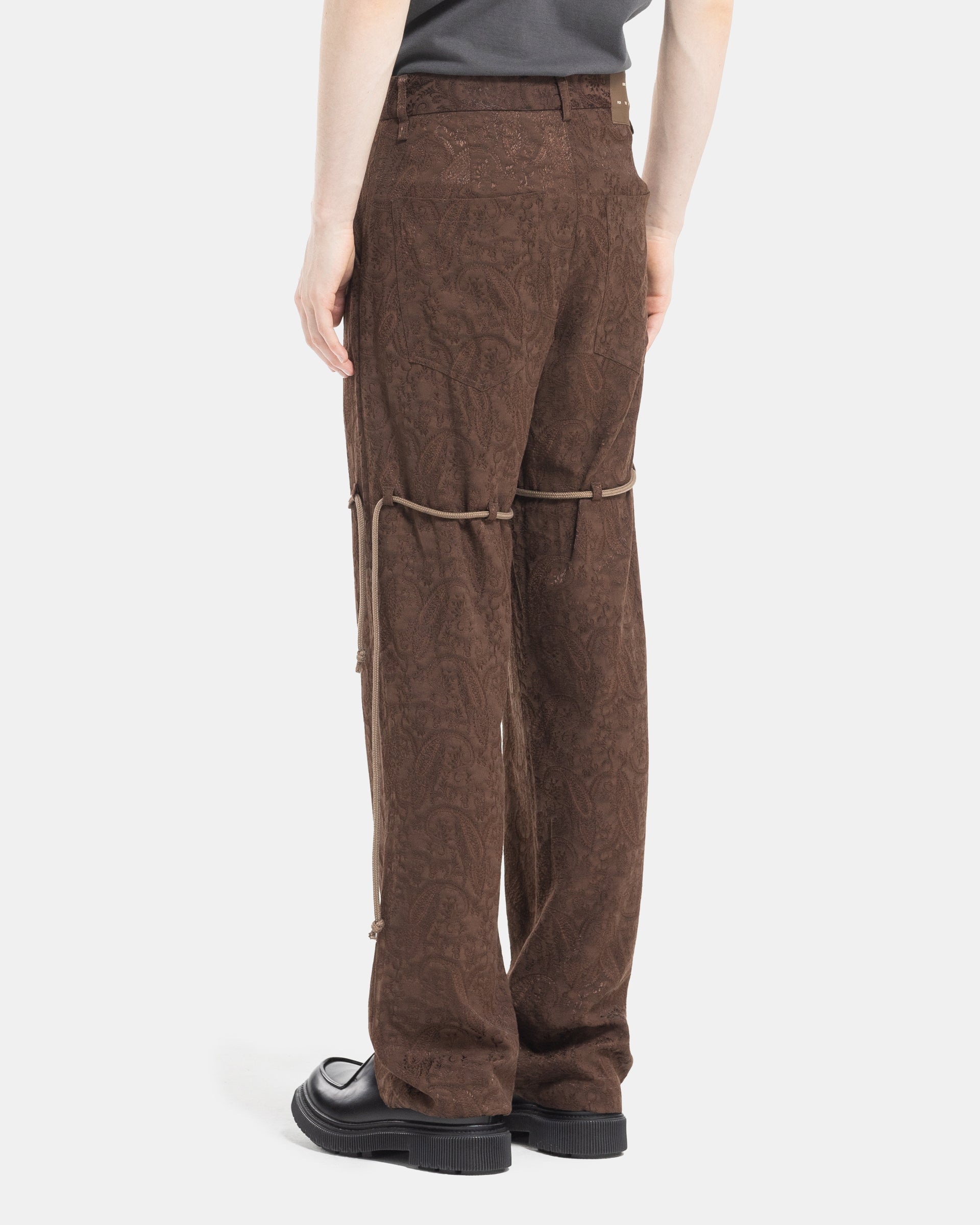 Song For The Mute Dress Pant in Brown Back