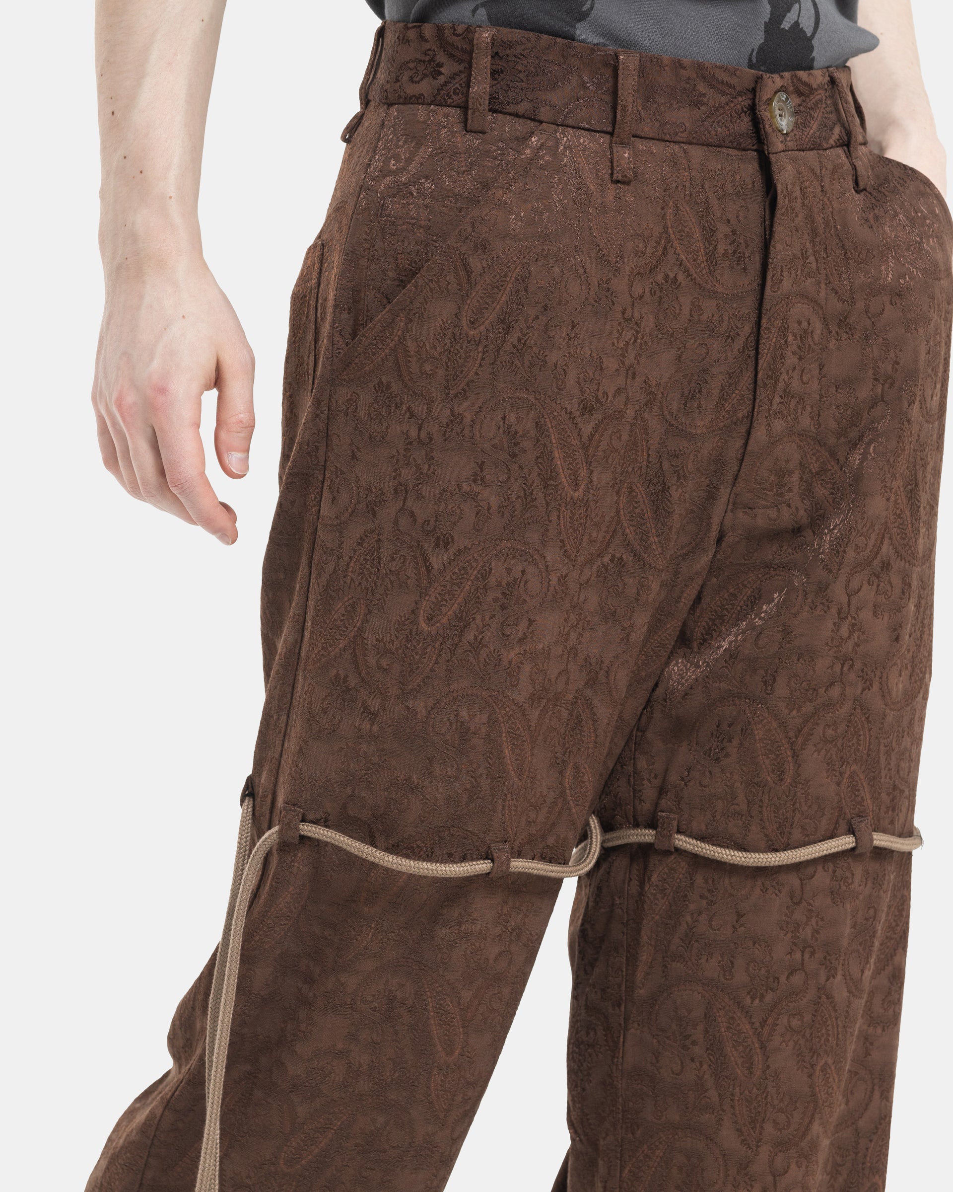 Song For The Mute Dress Pant in Brown 