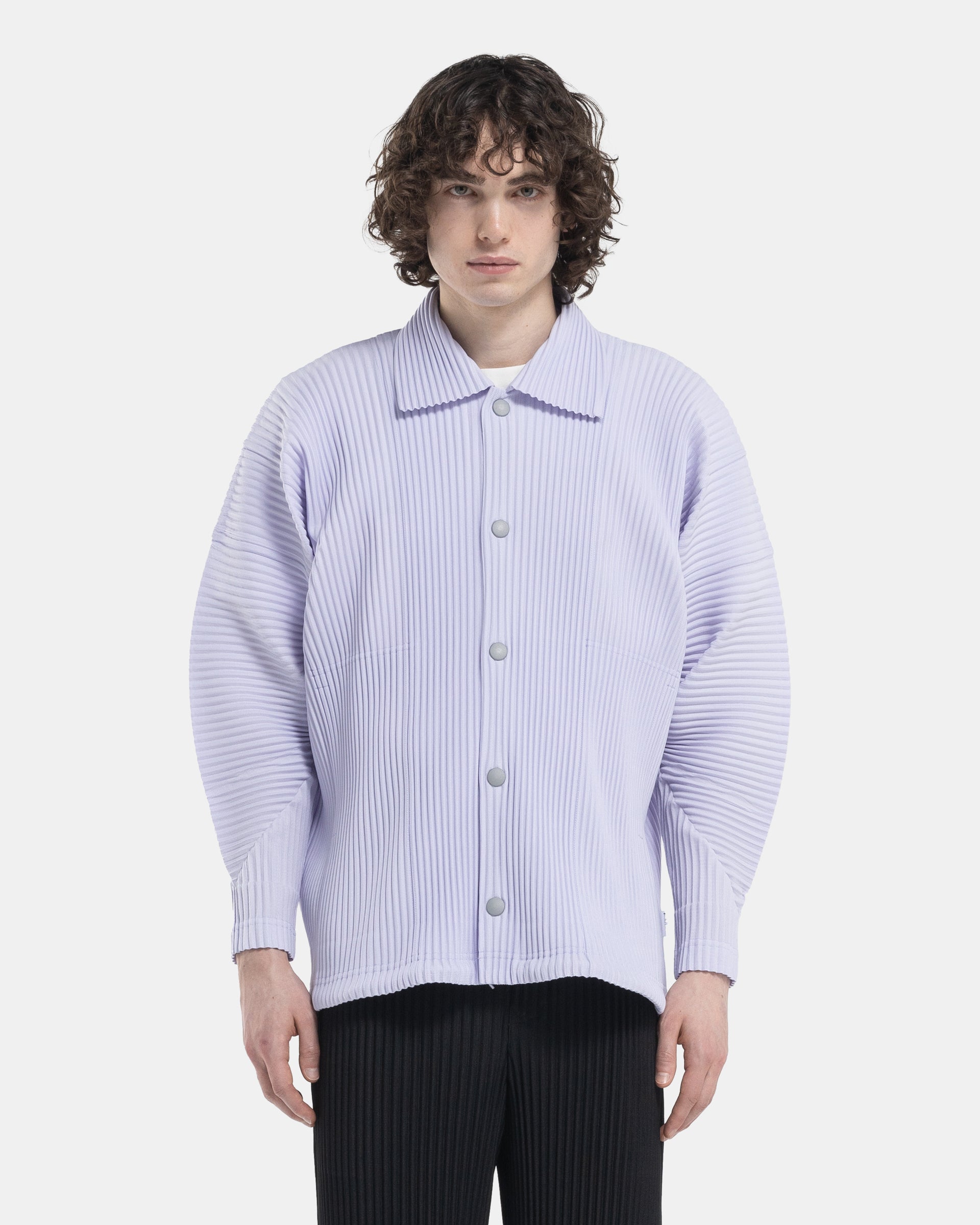 Homme Plisse Issey Miyake MC February Shirt in Soft Lavender