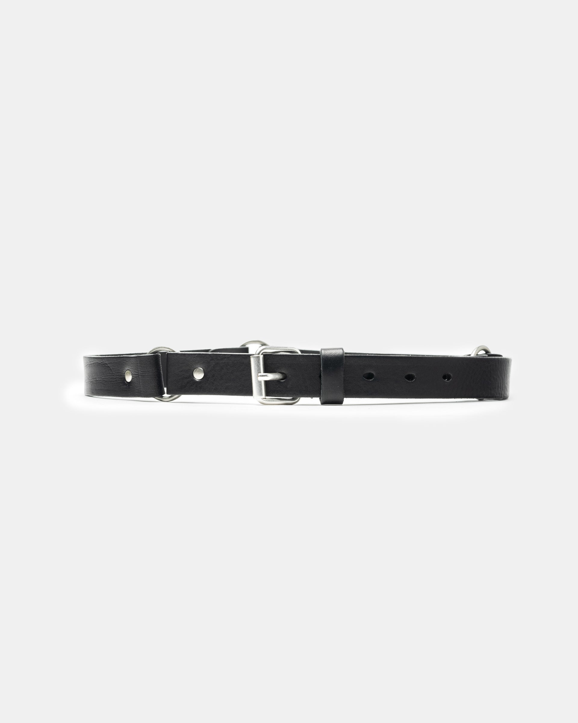 Our Legacy 2.5 CM Ring Belt in Grizzly Black