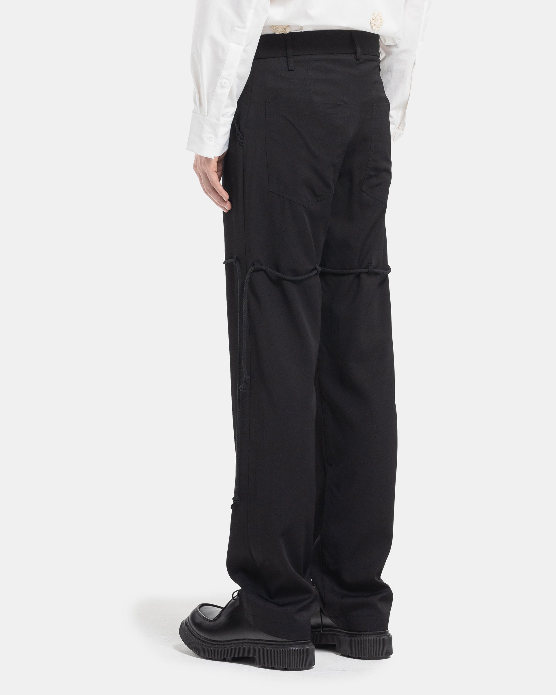 Song For The Mute Dress Pant in Black Back
