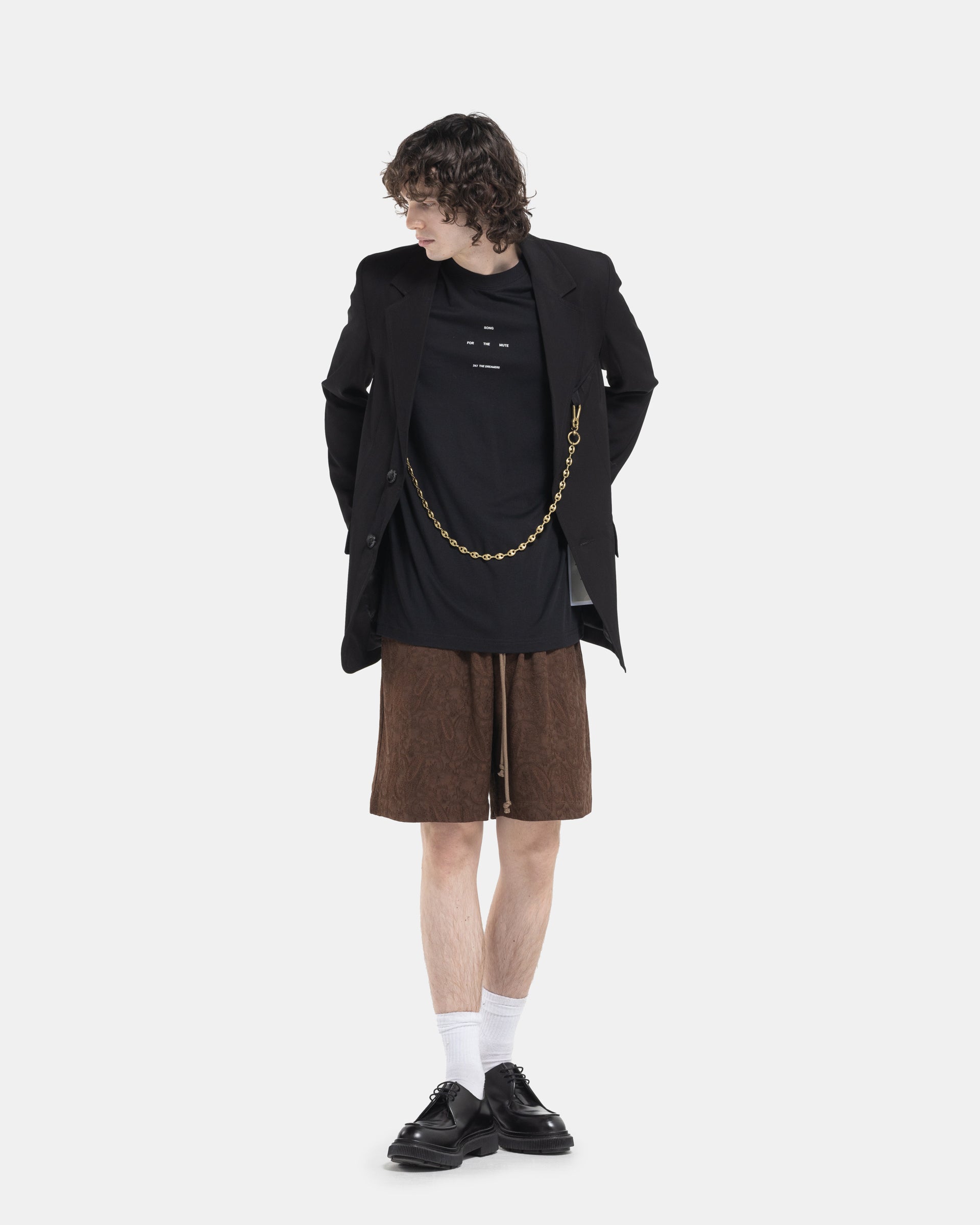 Song For The Mute Oversized Blazer in Black 