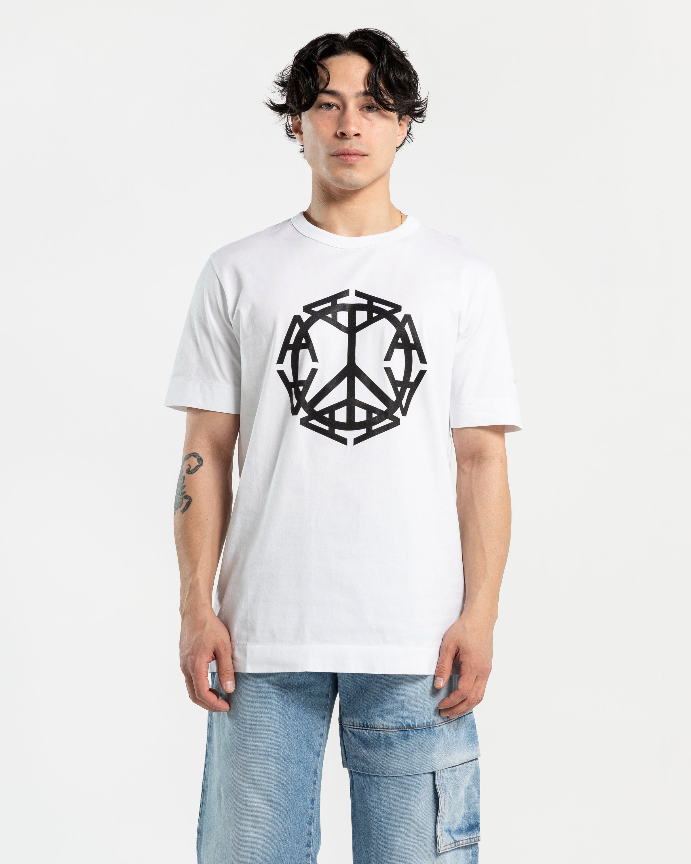 Peace Sign T-Shirt in White
